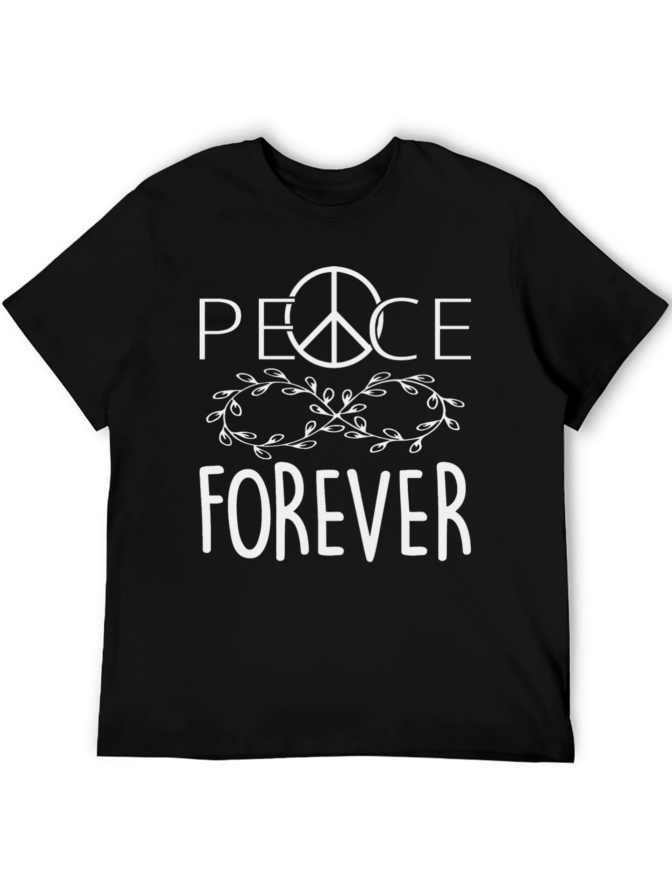 Peace Forever T-Shirt - Black Graphic Tee