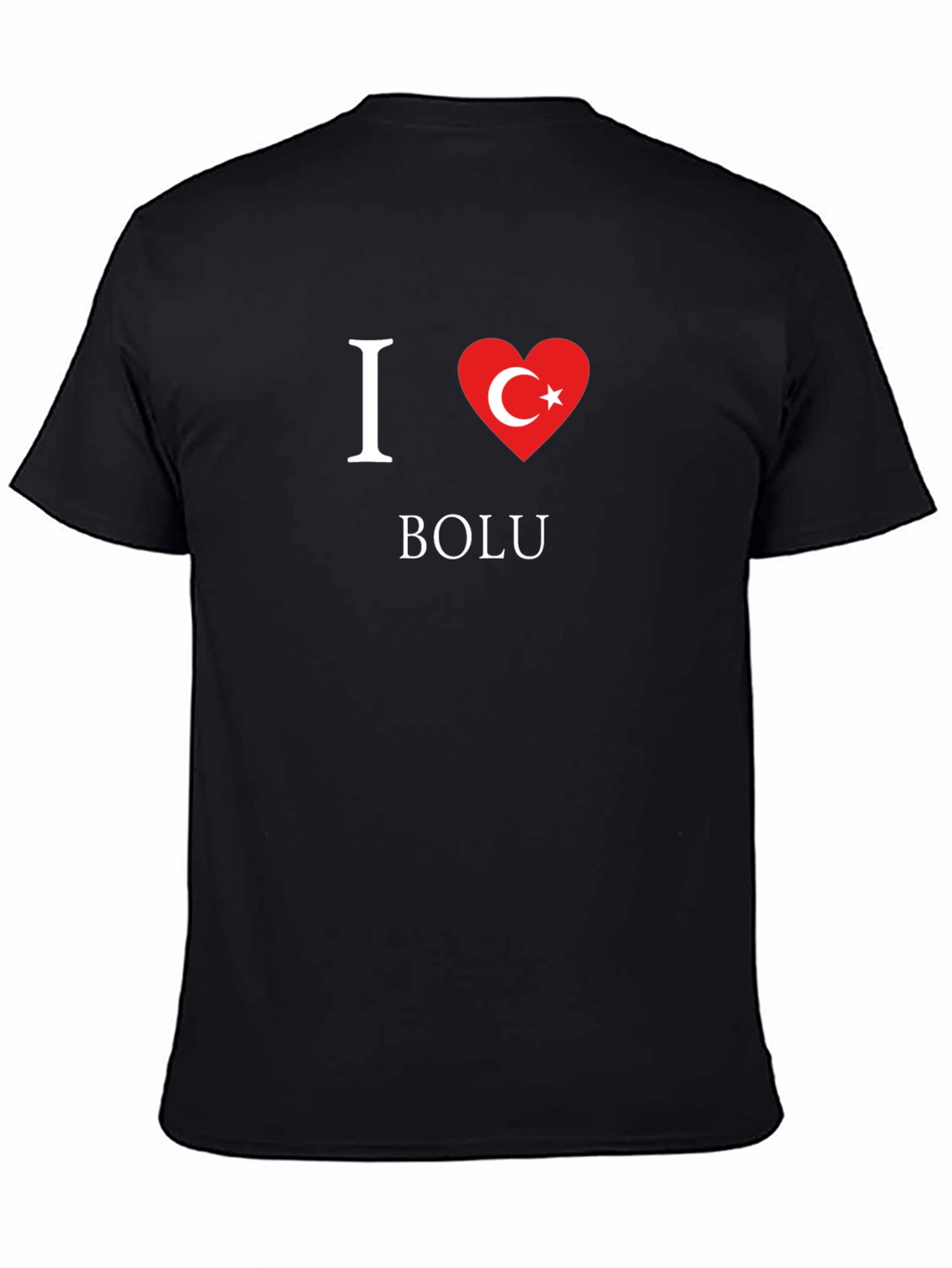 I Love Bolu T-Shirt Turkey Flag Heart Design