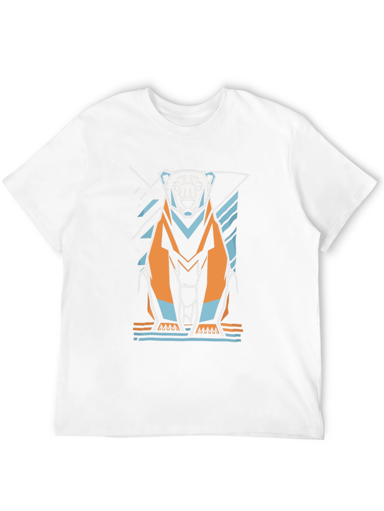 Geometric Polar Bear Graphic Tee