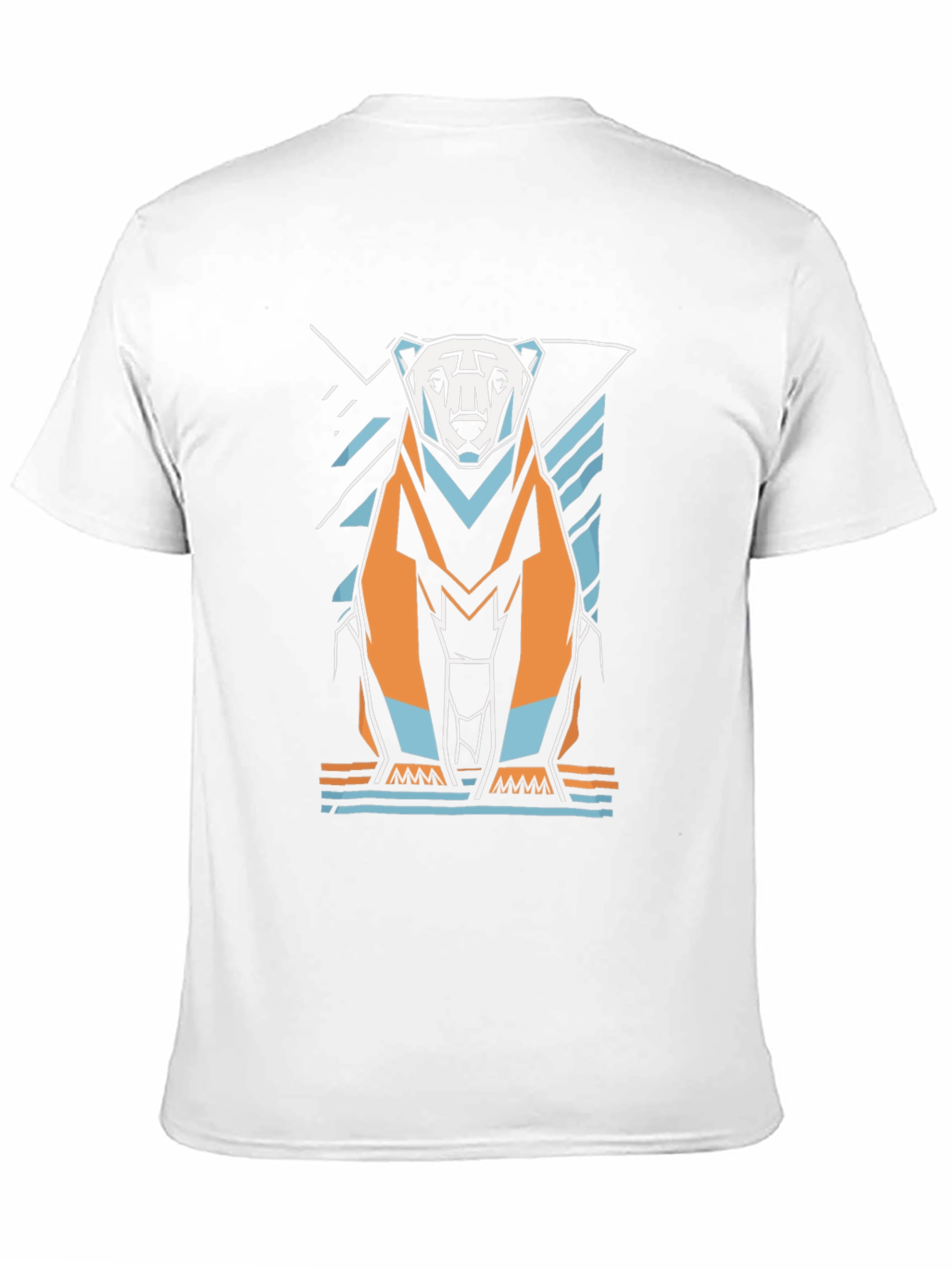 Geometric Polar Bear Graphic Tee