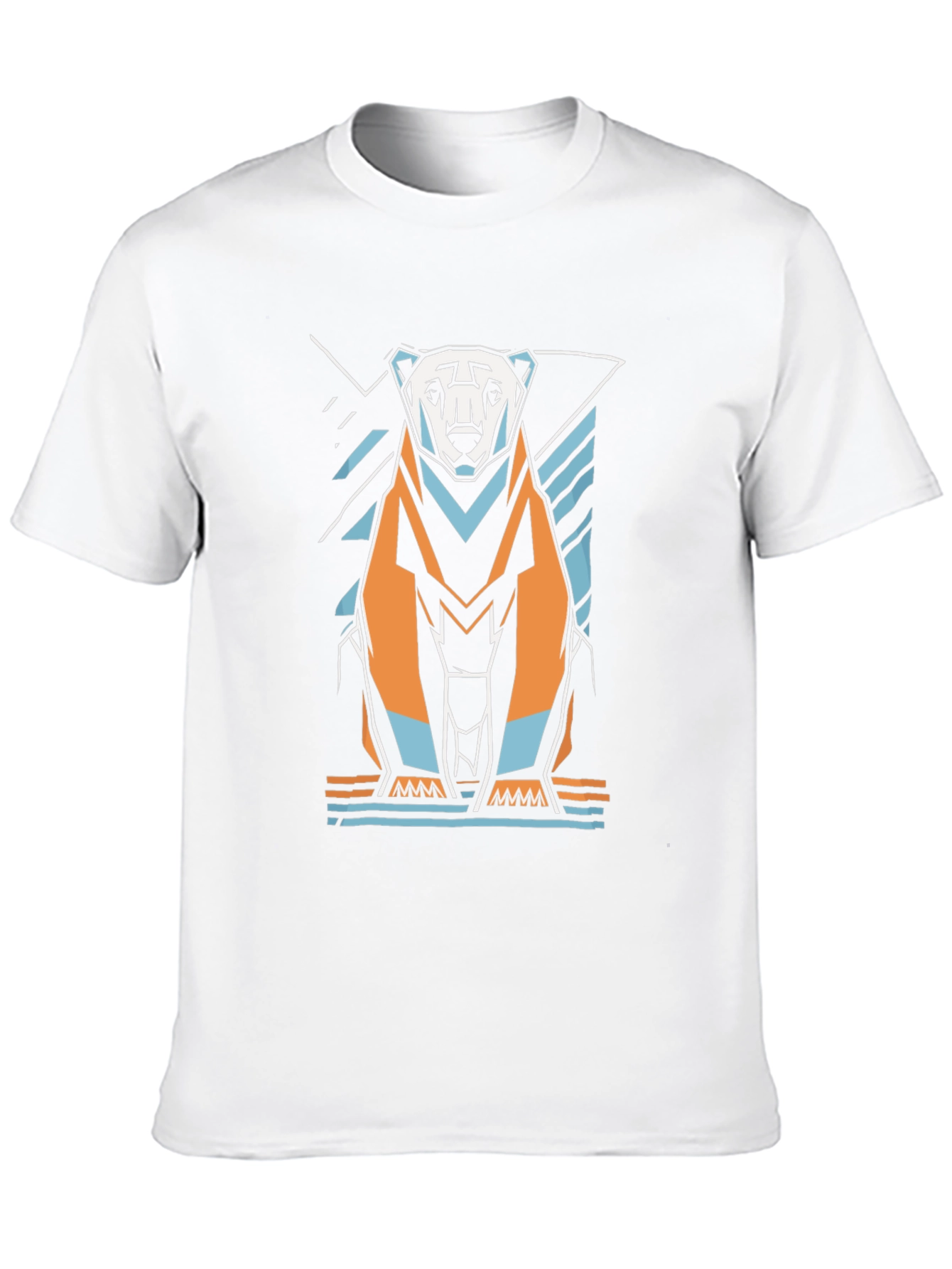 Geometric Polar Bear Graphic Tee
