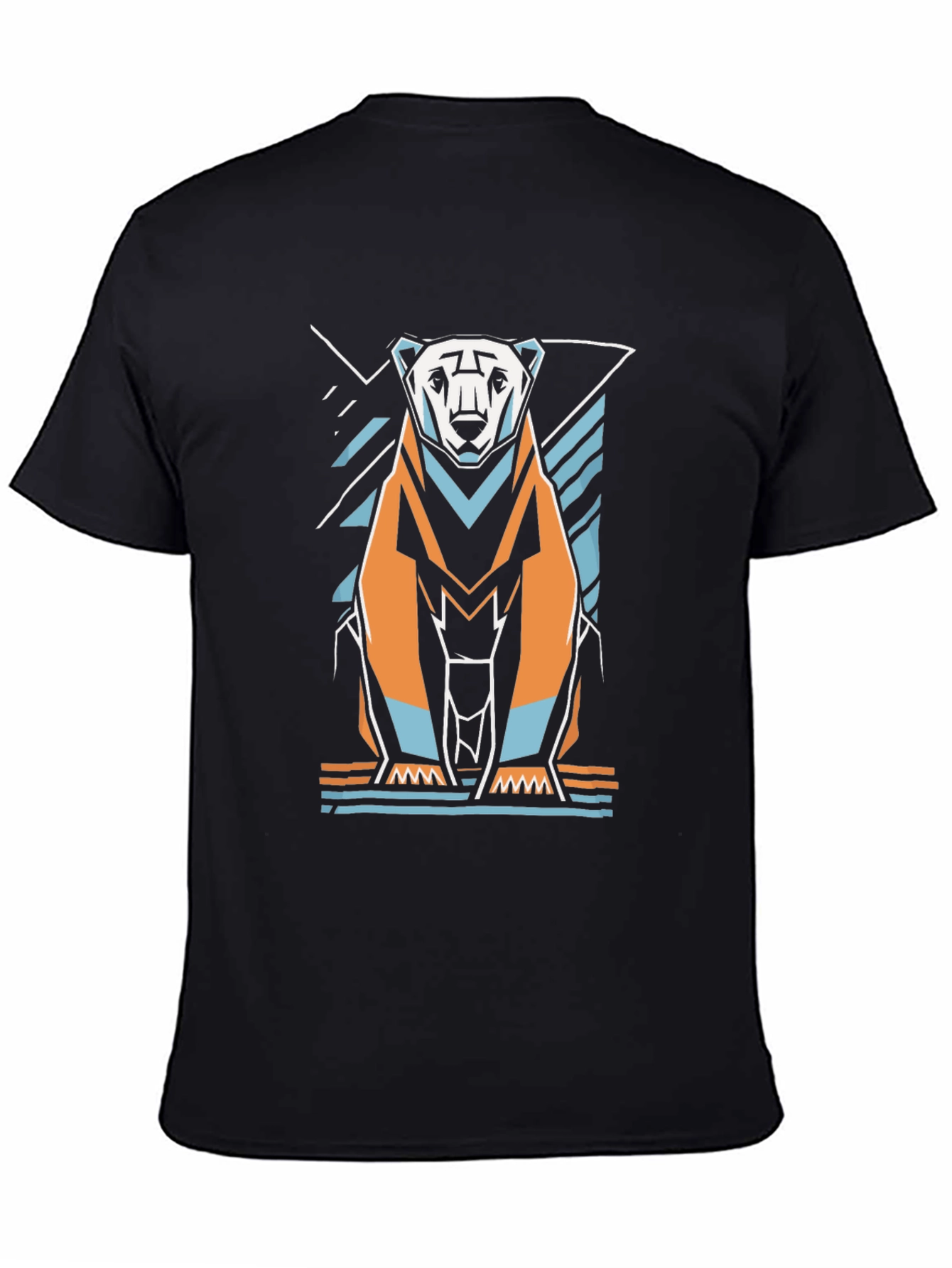 Geometric Polar Bear Graphic Tee