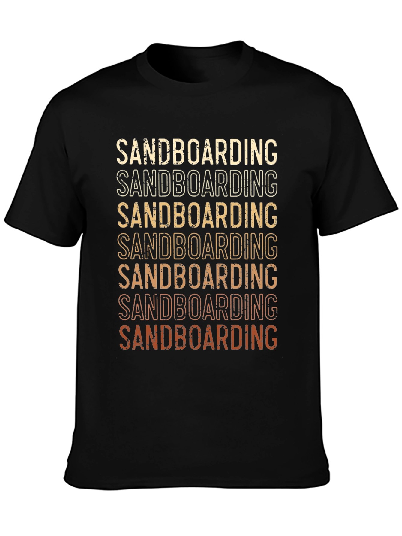 Sandboarding Retro Graphic Tee - Black