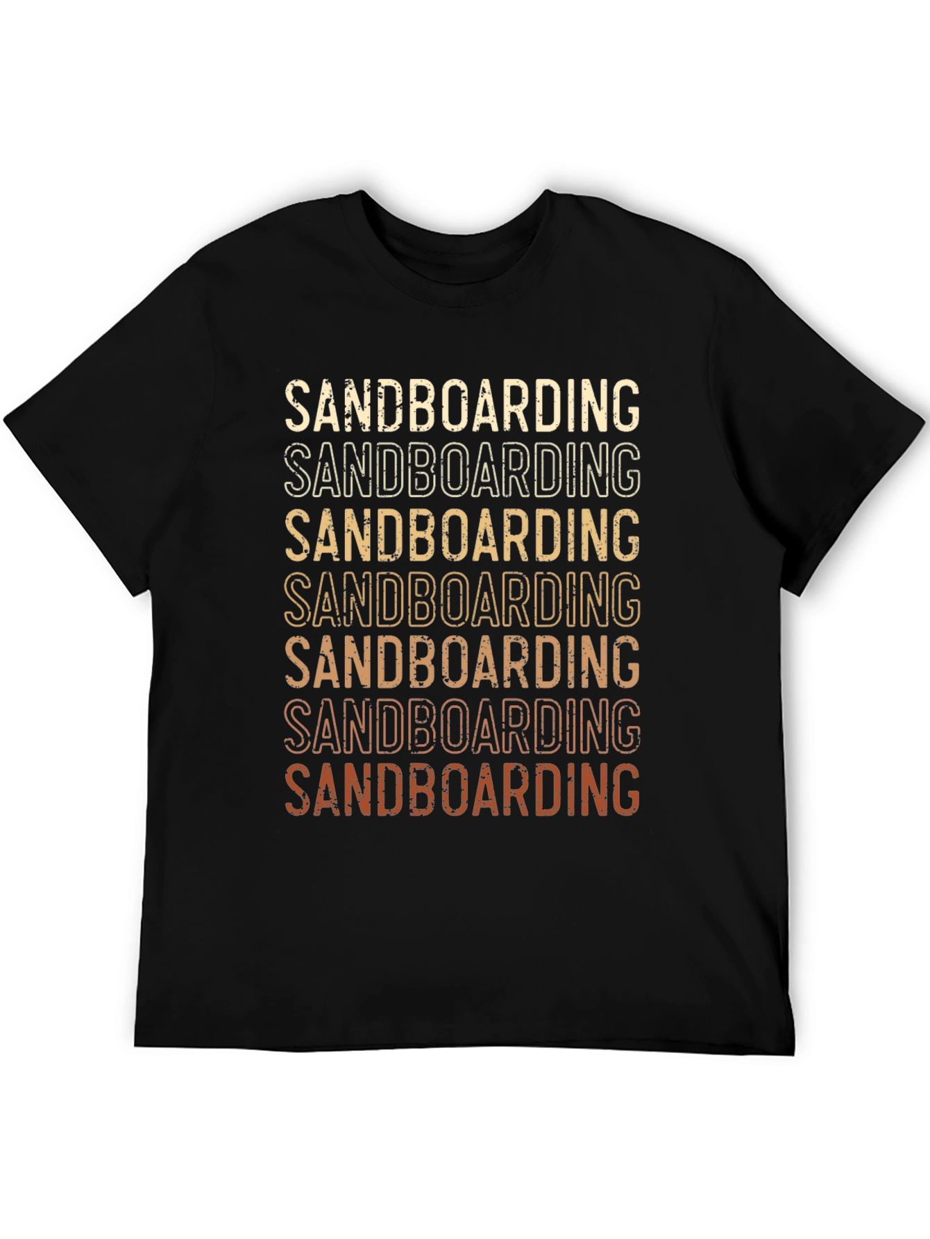 Sandboarding Retro Graphic Tee - Black
