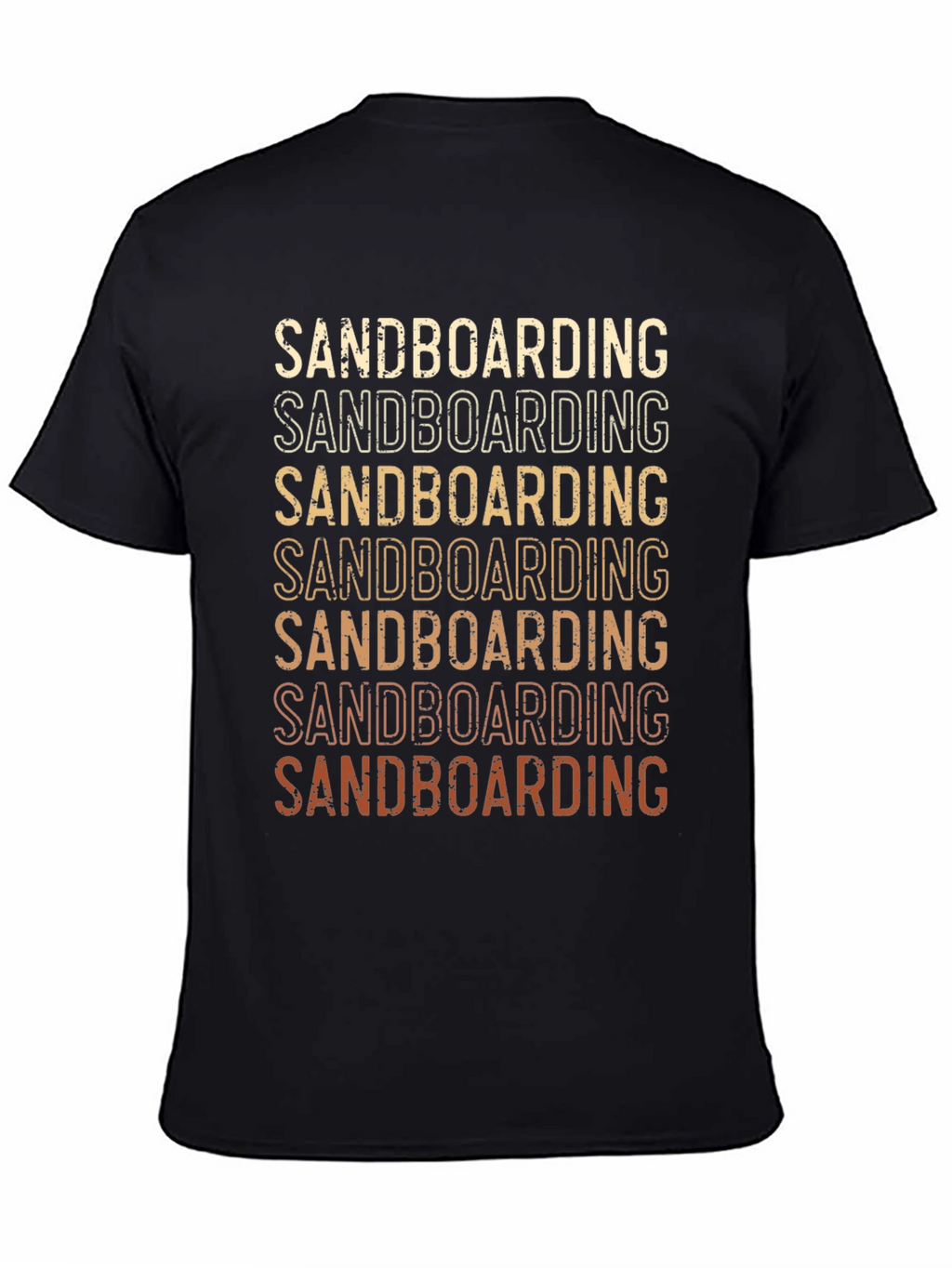 Sandboarding Retro Graphic Tee - Black