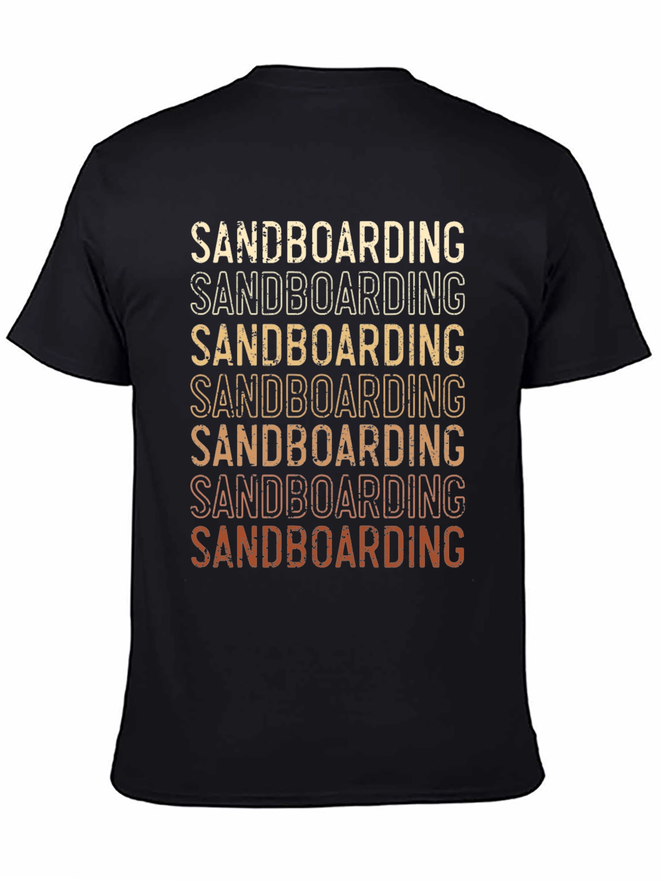 Sandboarding Retro Graphic Tee - Black