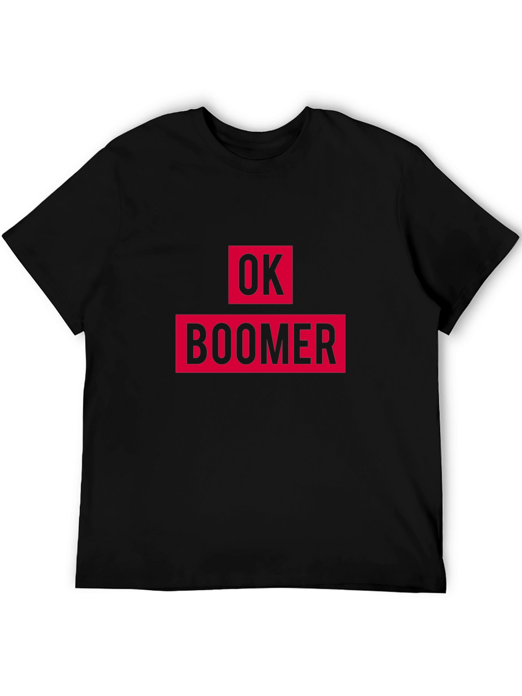 Ok Boomer Graphic Tee - Black Cotton T-Shirt