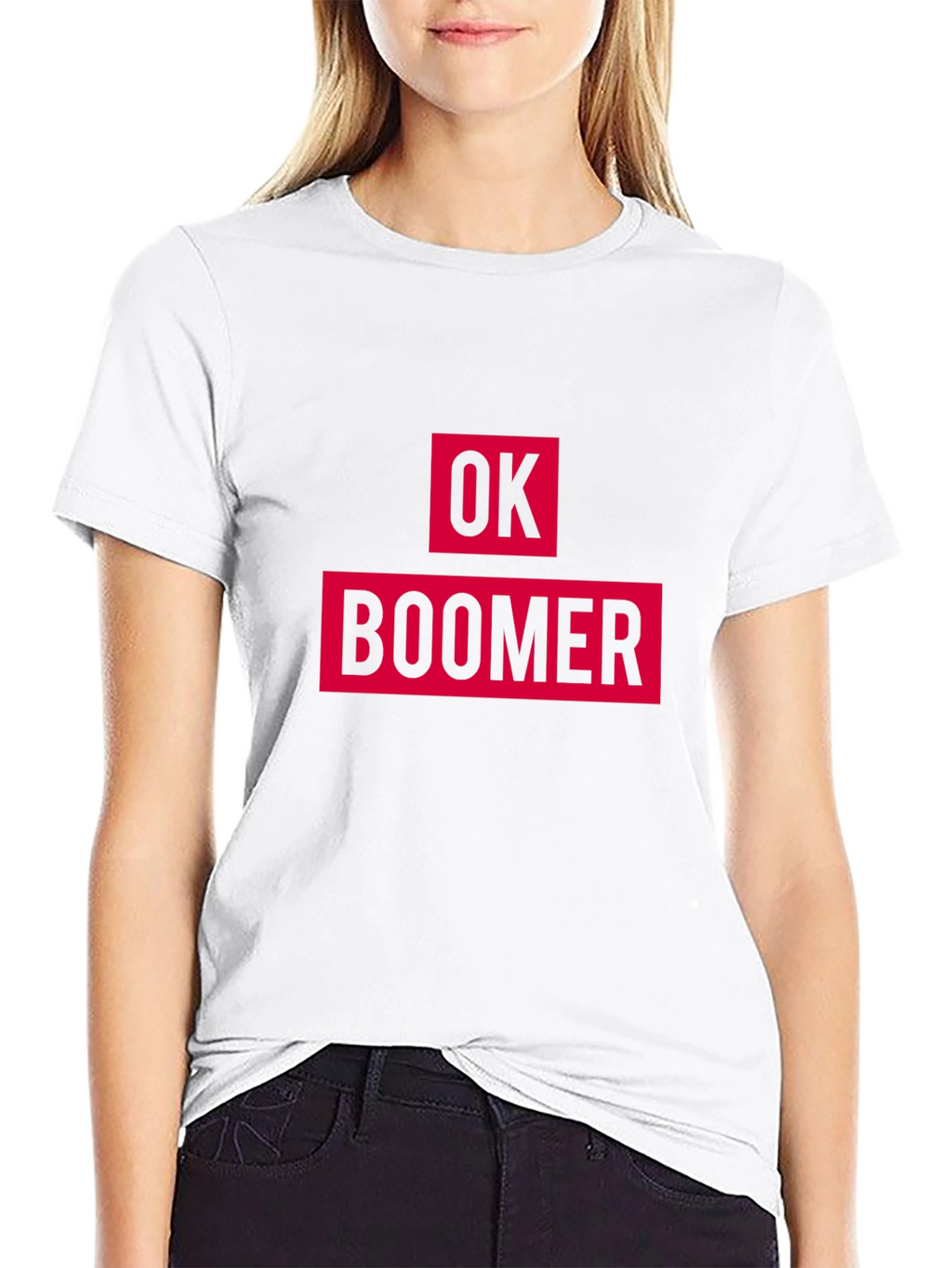 Ok Boomer Graphic Tee - Black Cotton T-Shirt