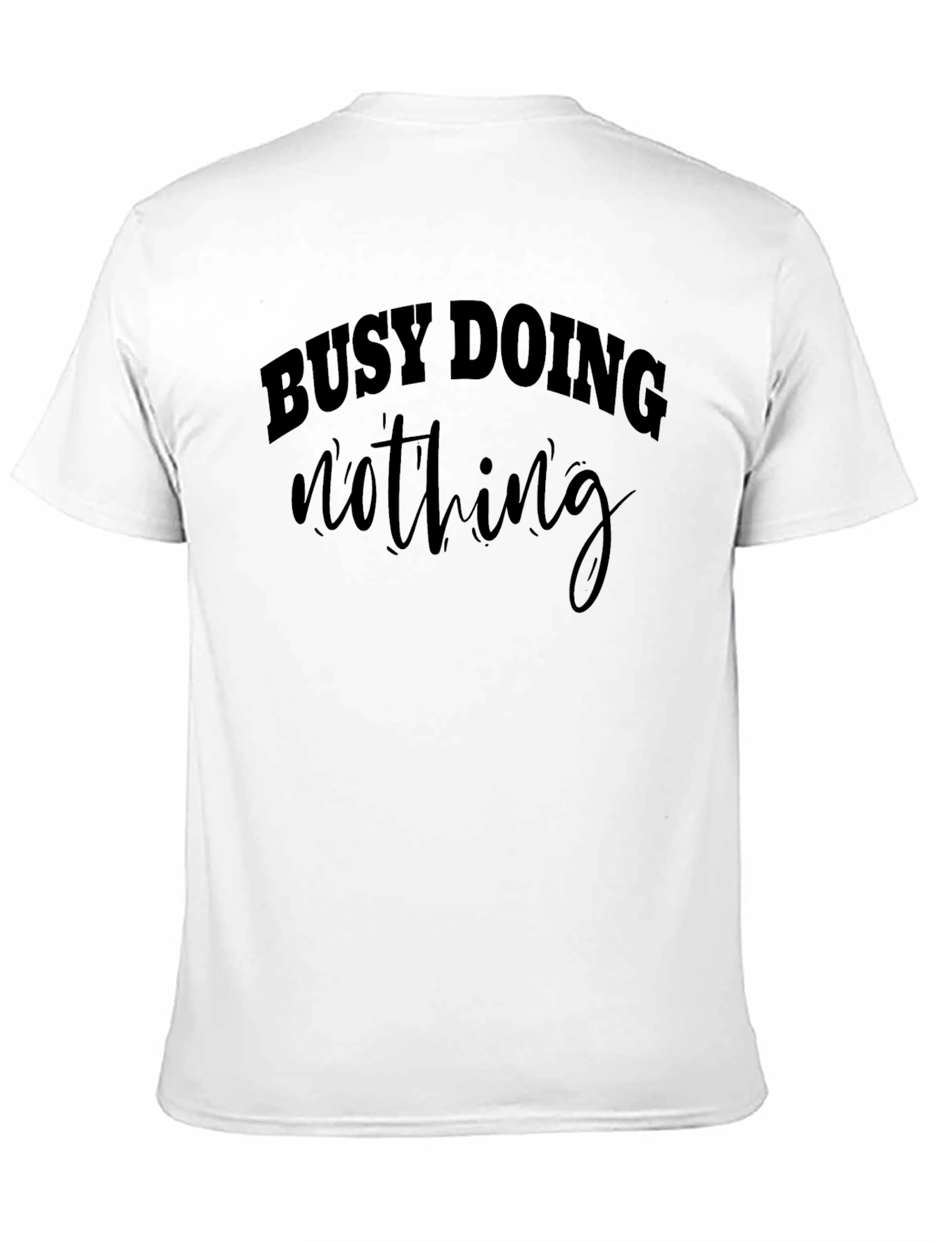 Busy Doing Nothing Graphic Tee - Black