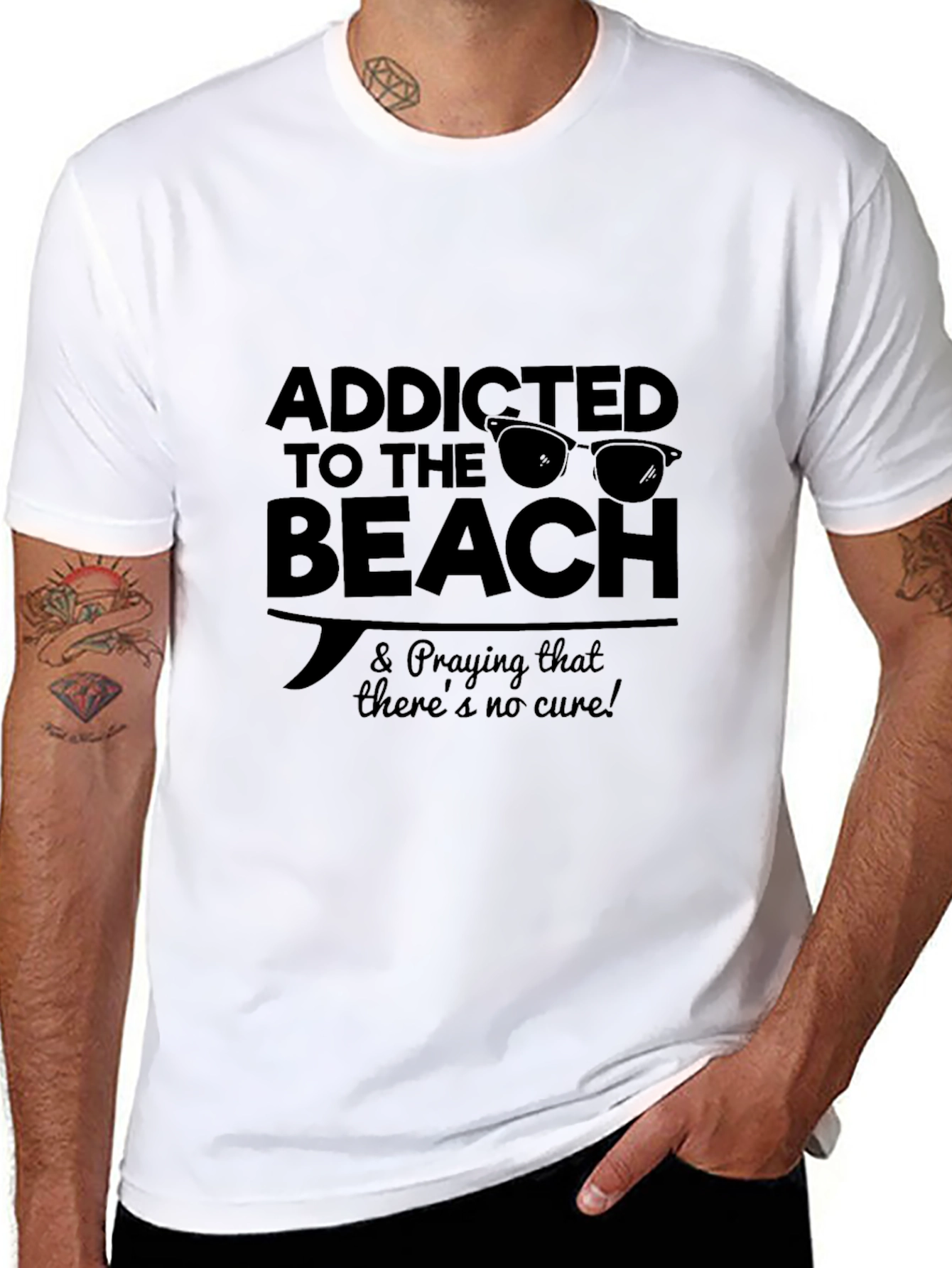 Addicted to the Beach Graphic T-Shirt