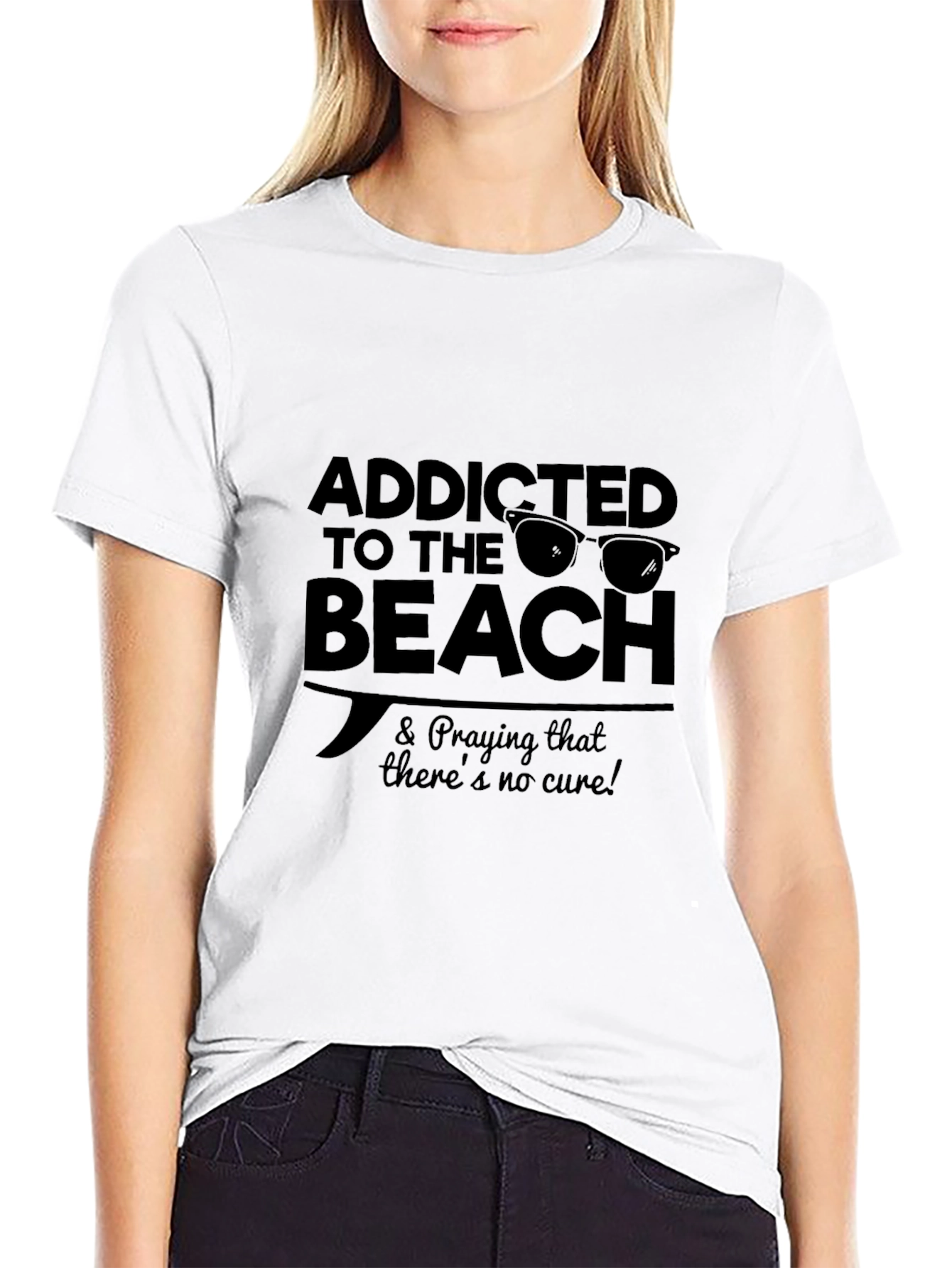 Addicted to the Beach Graphic T-Shirt