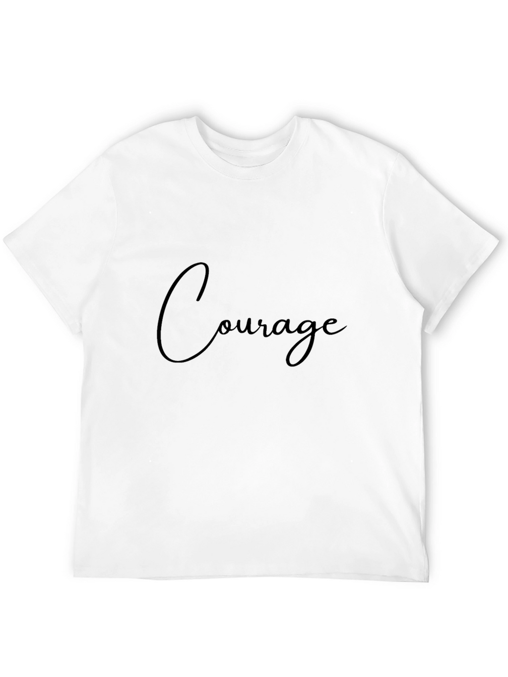 Courage Black T-Shirt for Men