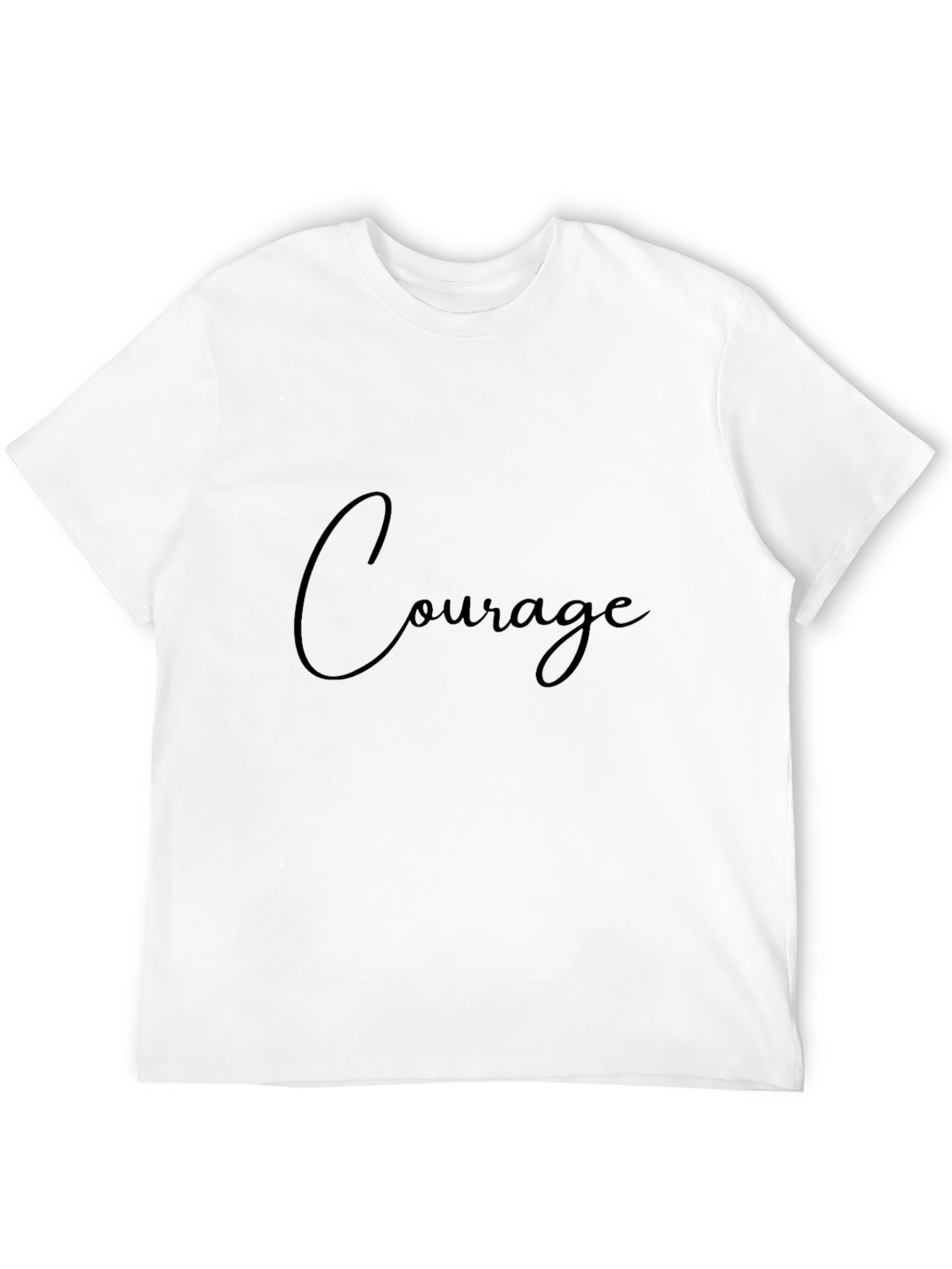 Courage Black T-Shirt for Men