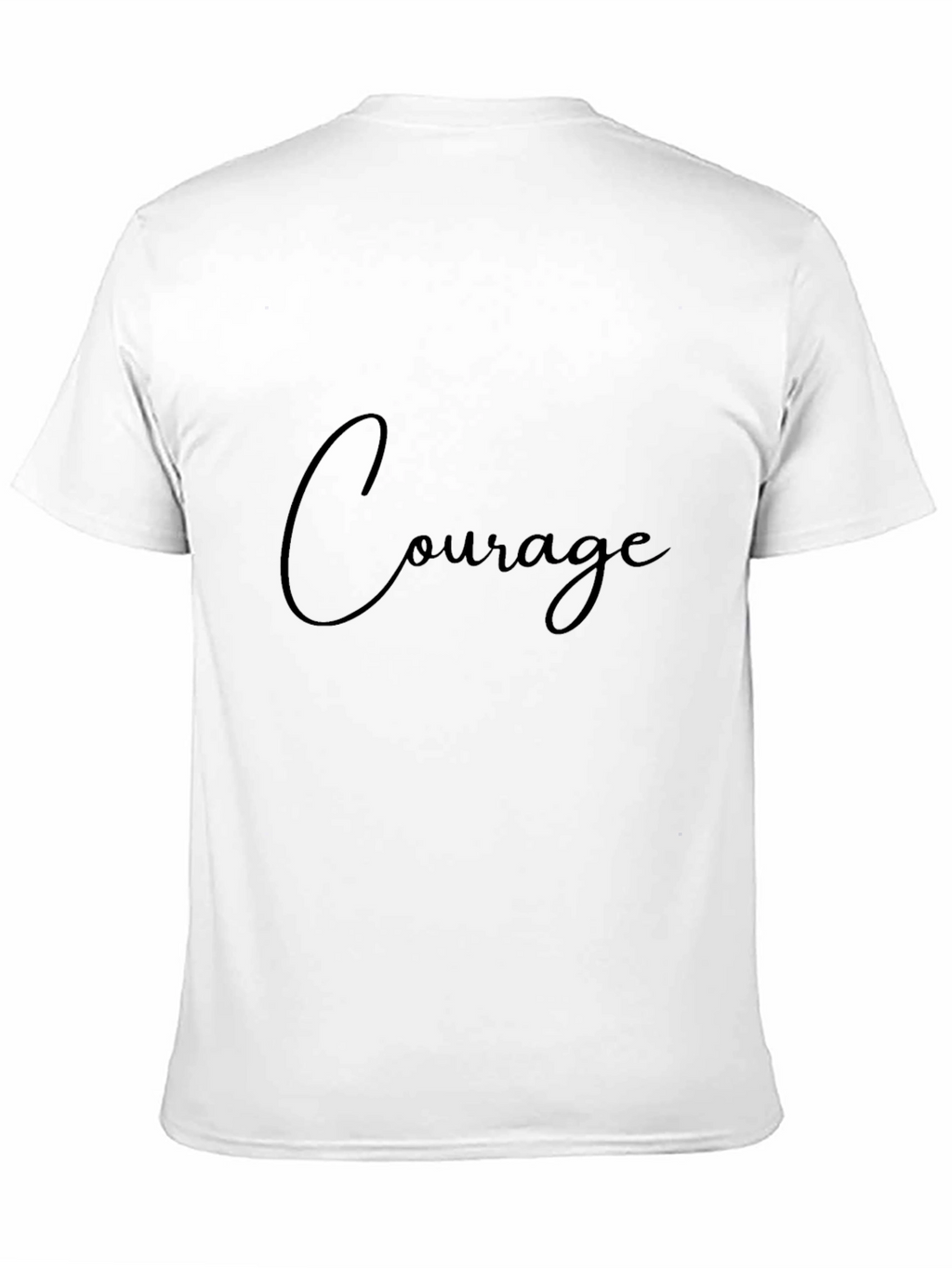 Courage Black T-Shirt for Men