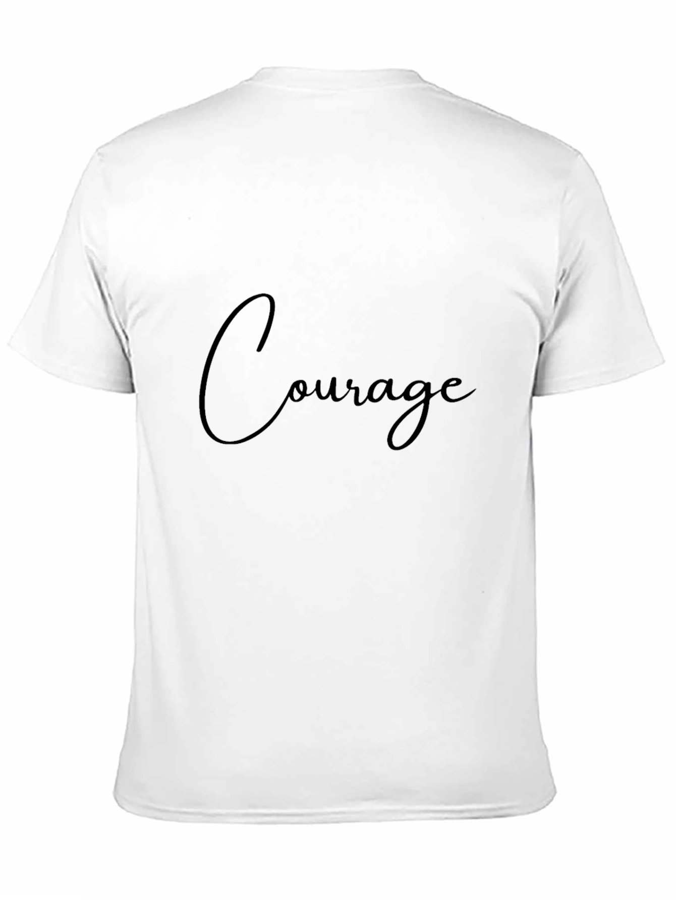 Courage Black T-Shirt for Men