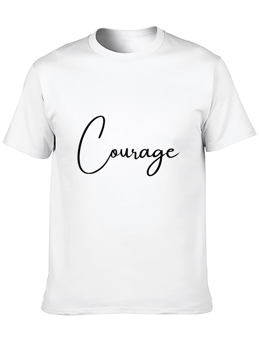 Courage Black T-Shirt for Men