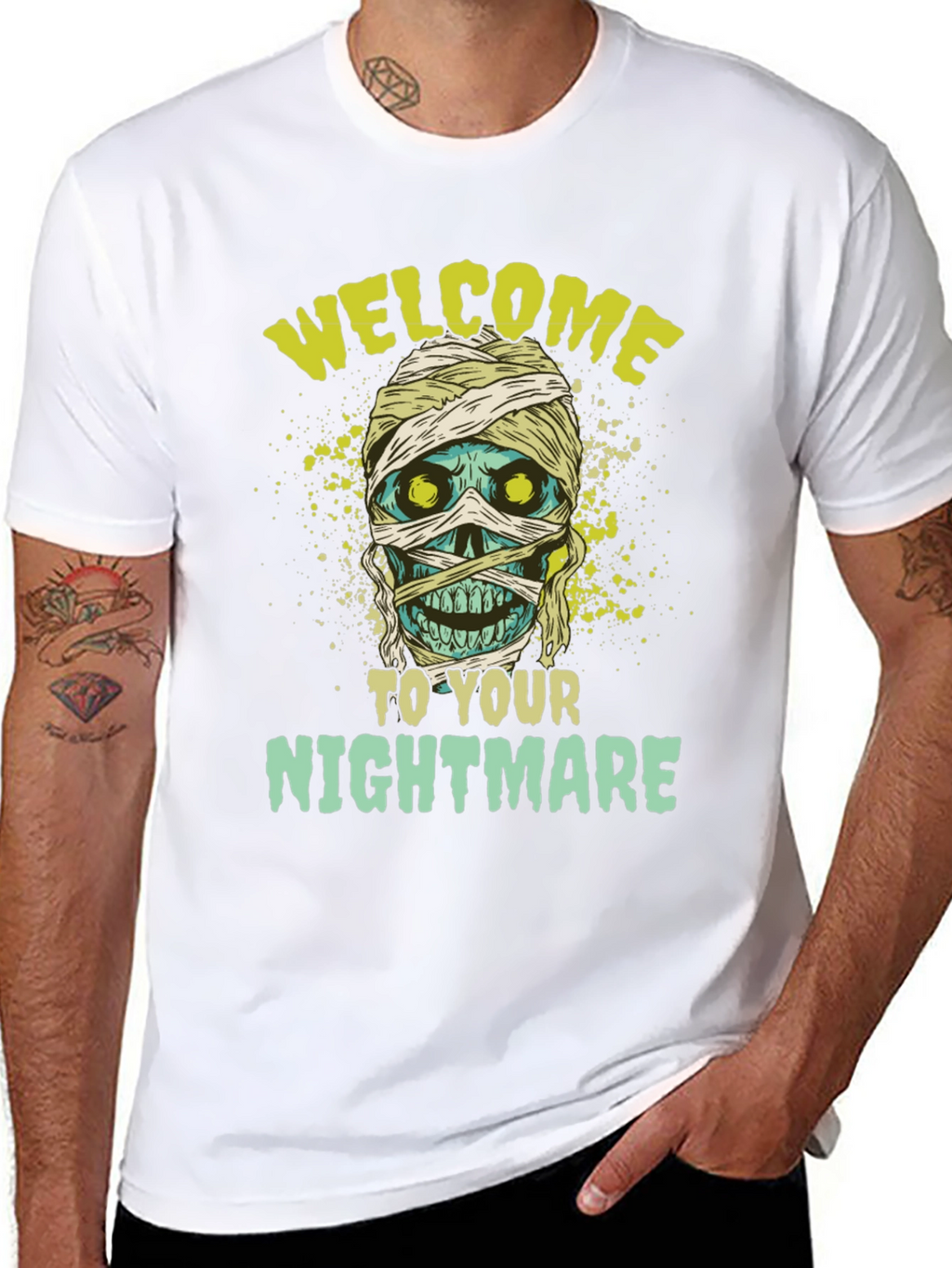 Mummy Nightmare Graphic Tee - Halloween Shirt