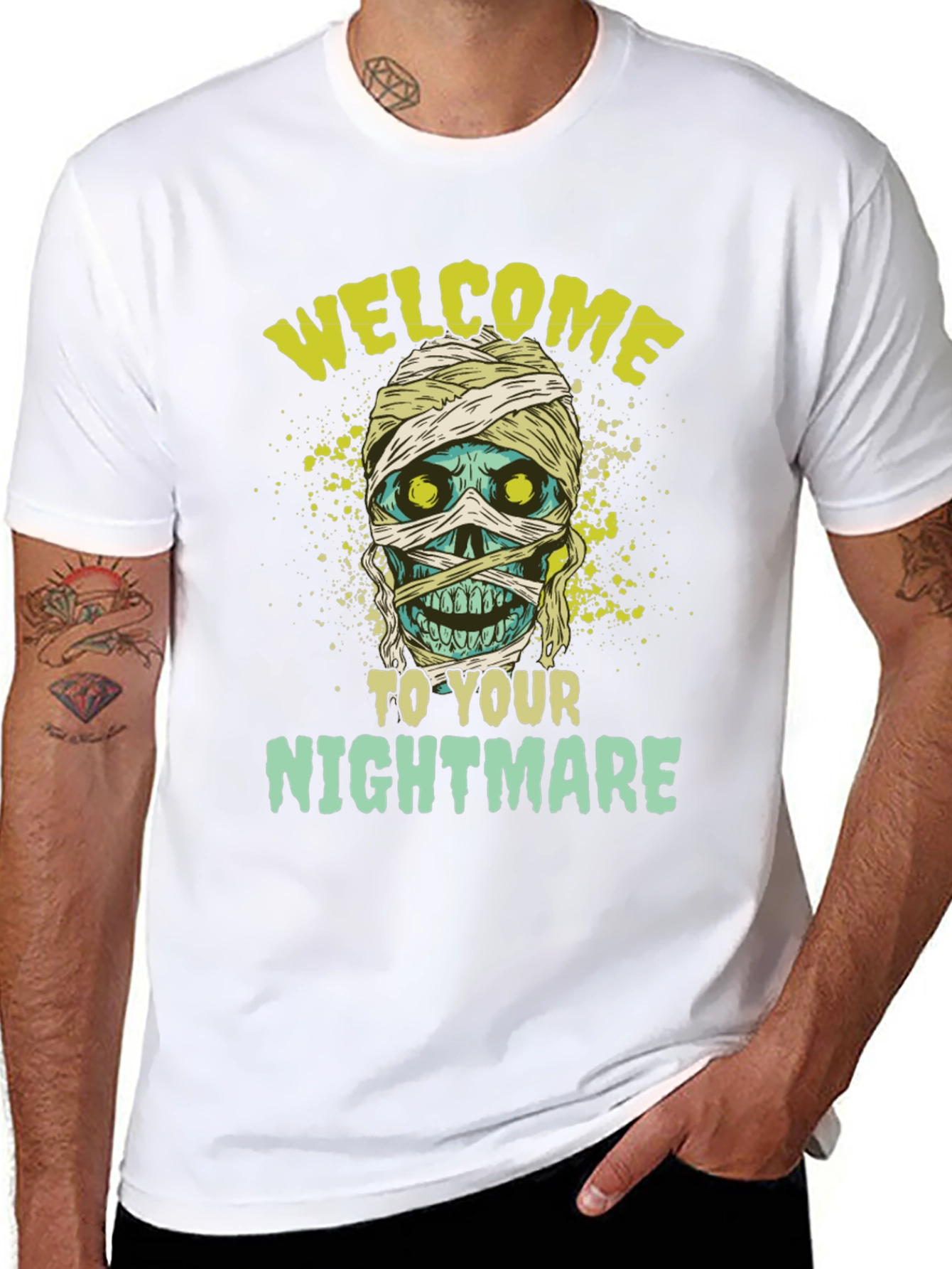 Mummy Nightmare Graphic Tee - Halloween Shirt