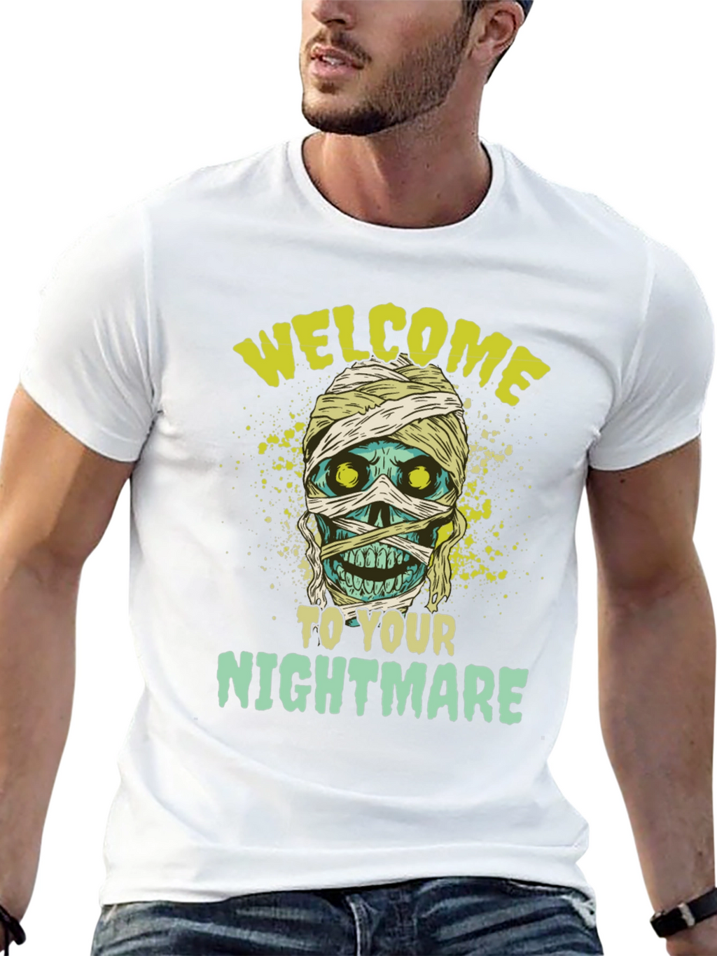 Mummy Nightmare Graphic Tee - Halloween Shirt