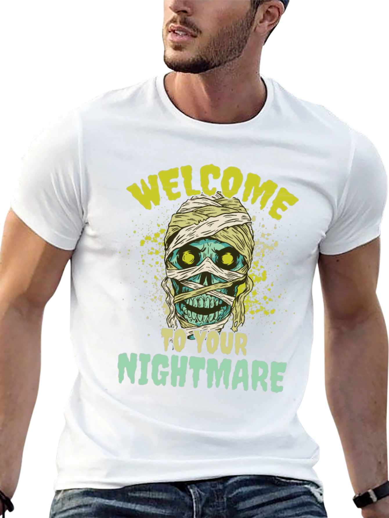 Mummy Nightmare Graphic Tee - Halloween Shirt