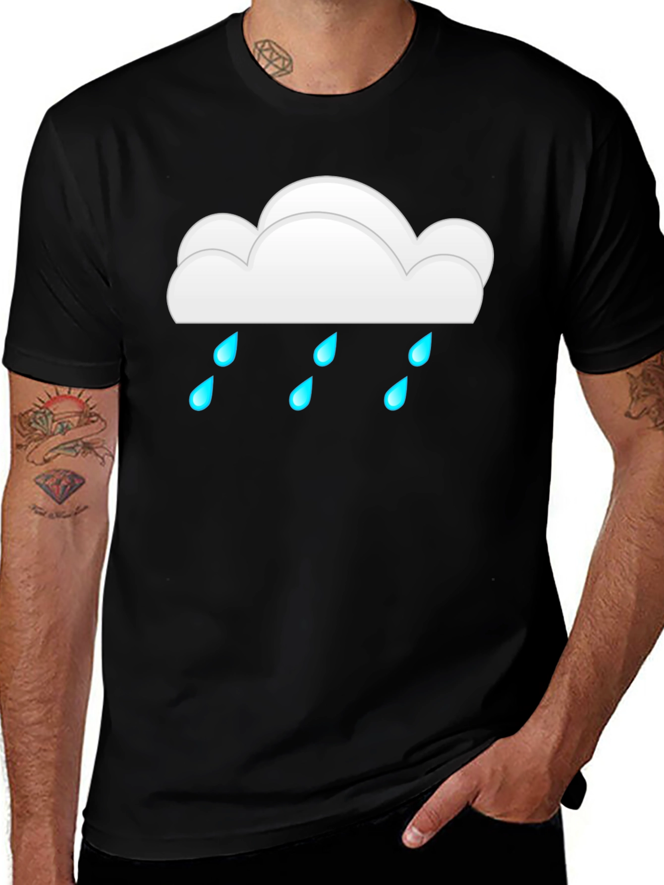 Rain Cloud Graphic Tee - Weather Lovers Shirt