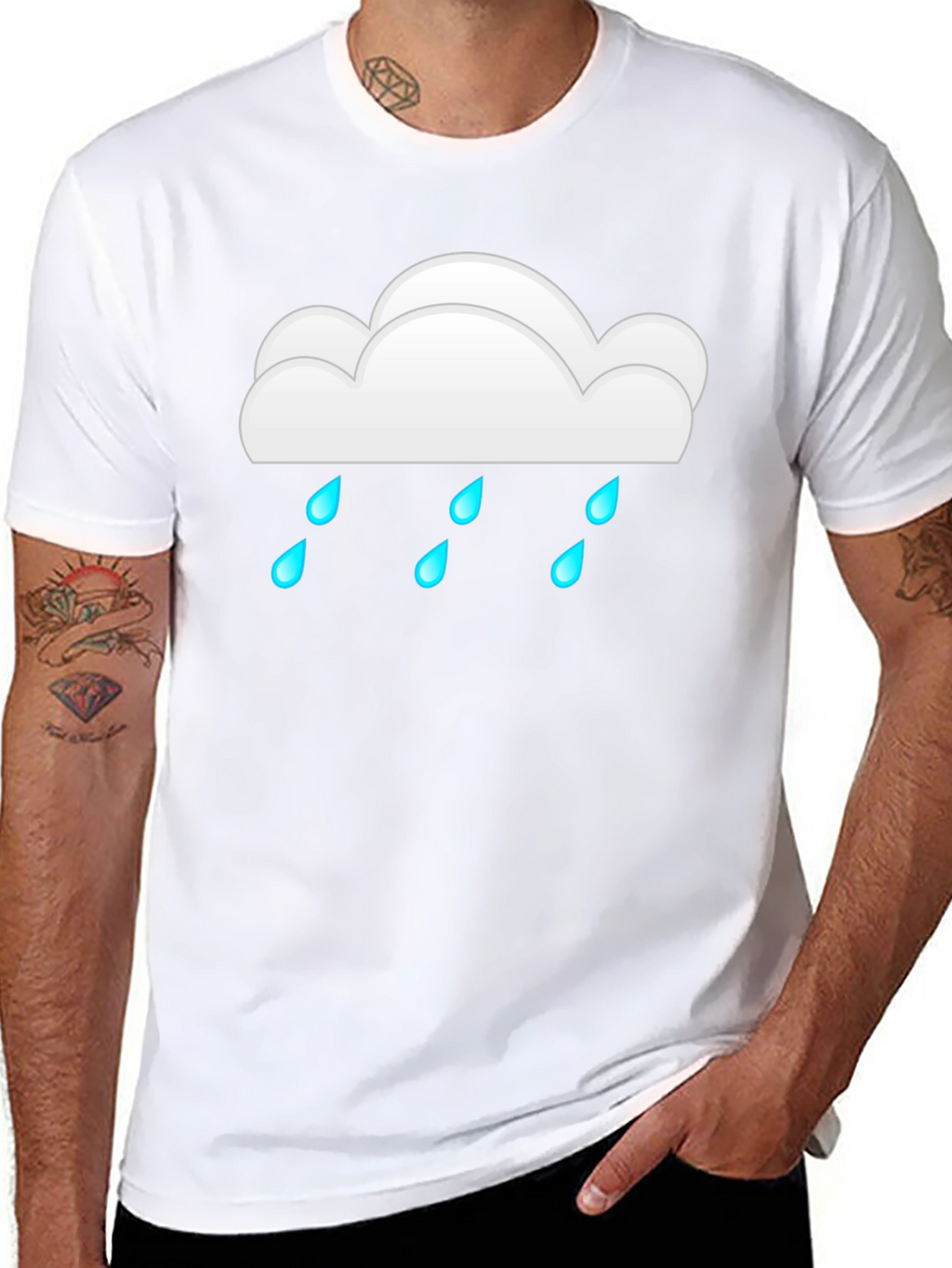 Rain Cloud Graphic Tee - Weather Lovers Shirt