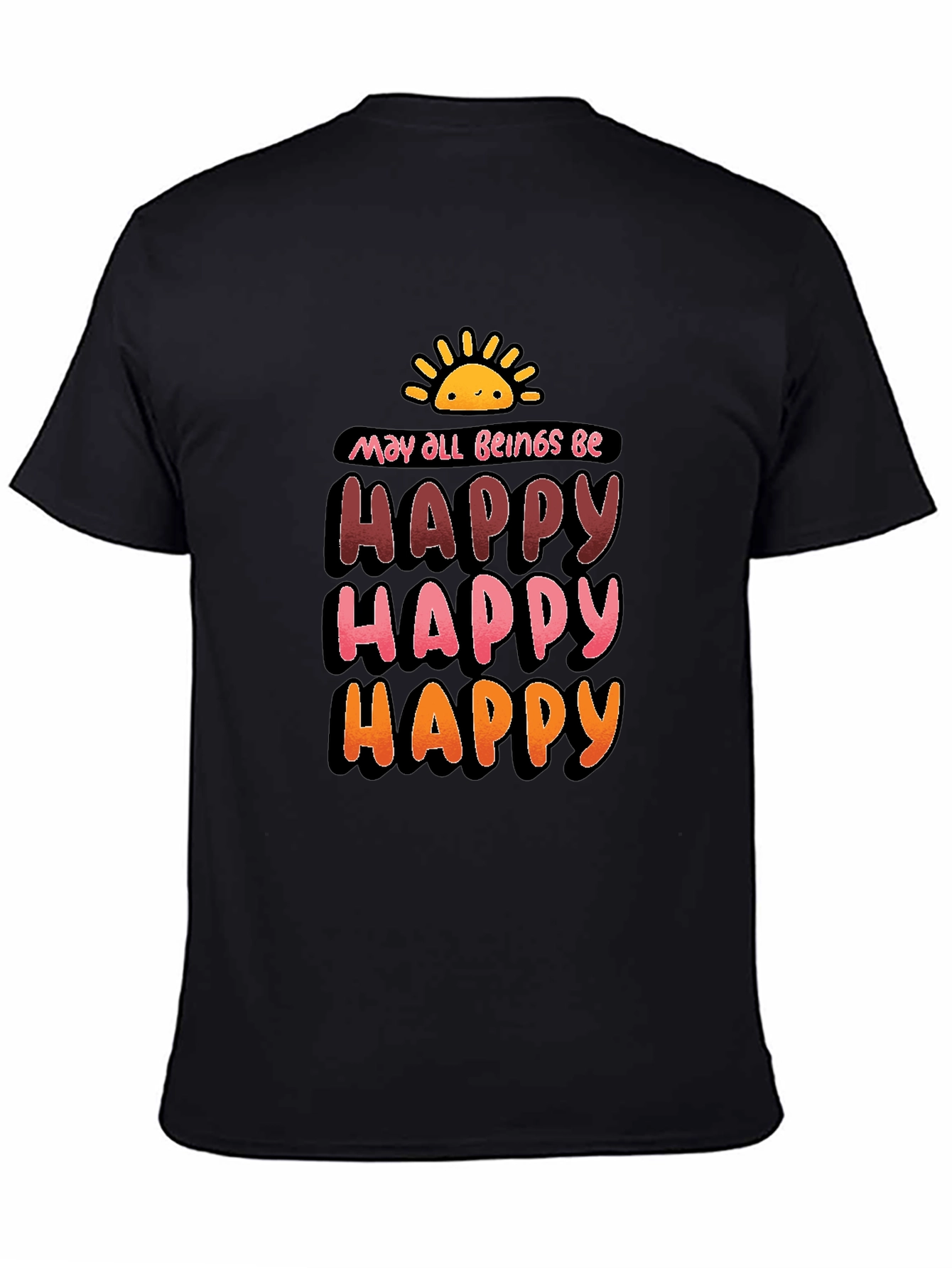May All Beings Be Happy Graphic T-Shirt