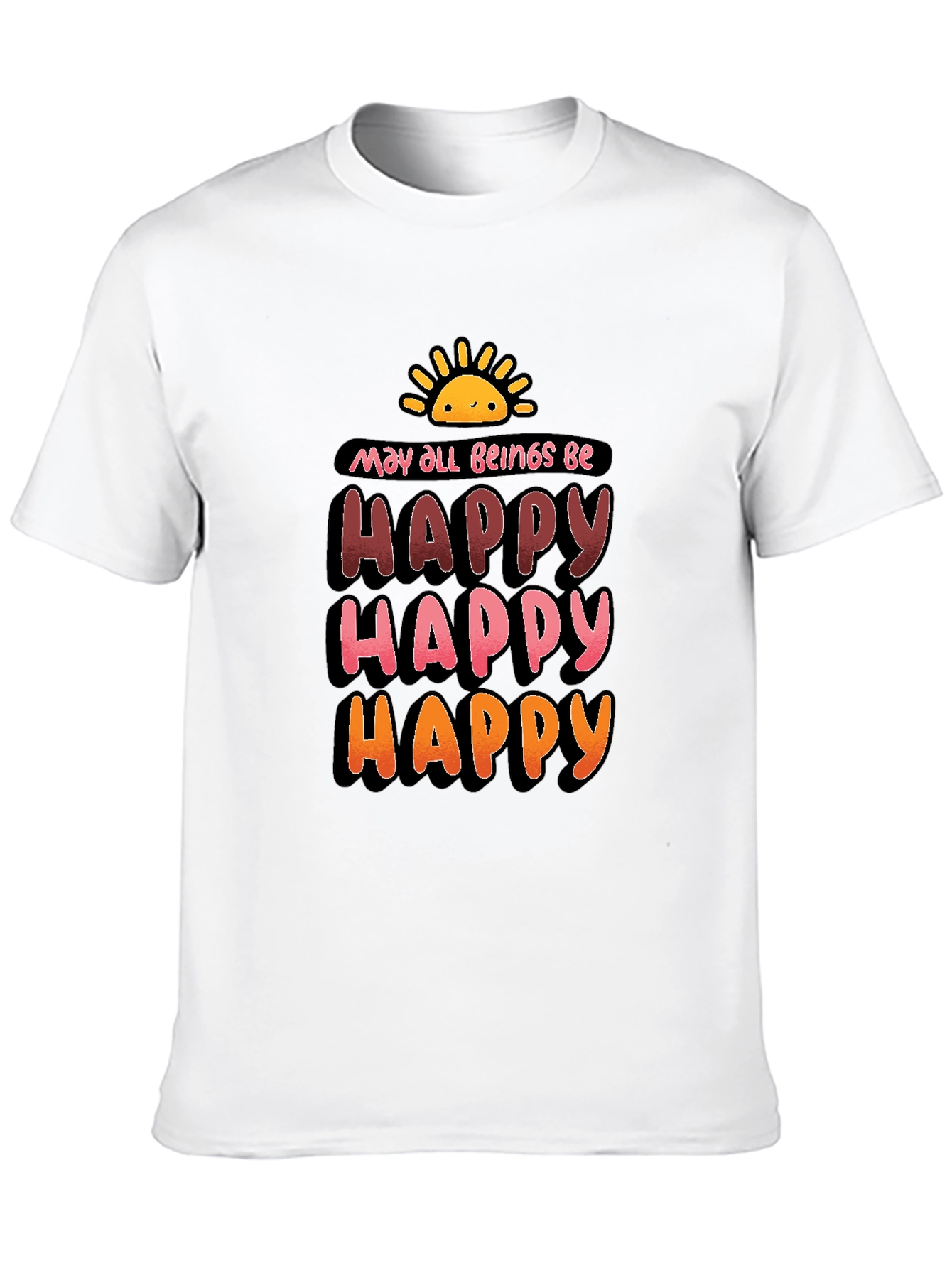 May All Beings Be Happy Graphic T-Shirt