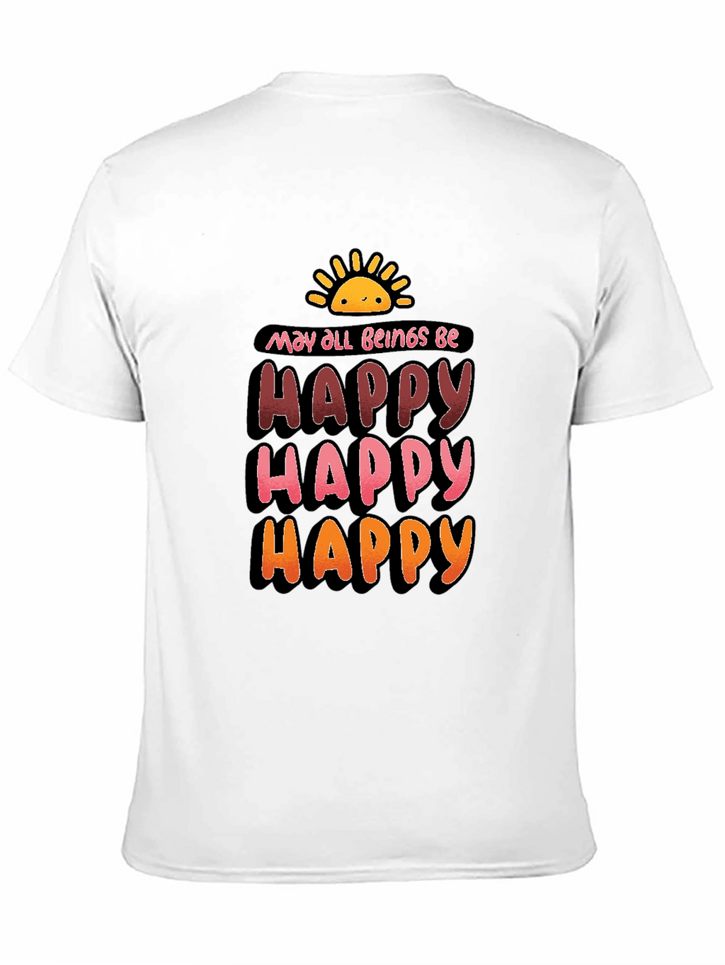 May All Beings Be Happy Graphic T-Shirt