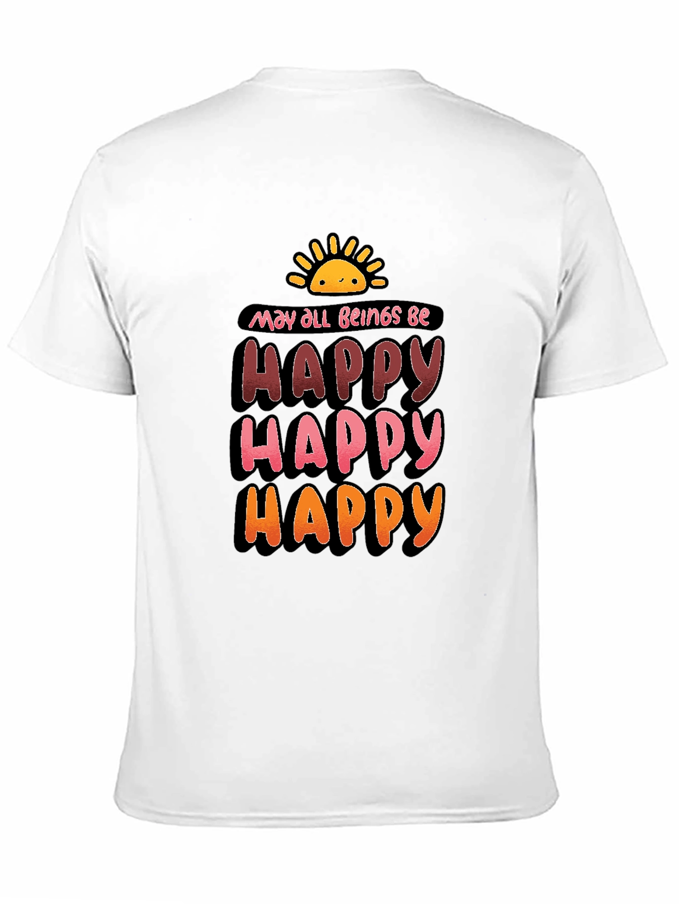 May All Beings Be Happy Graphic T-Shirt