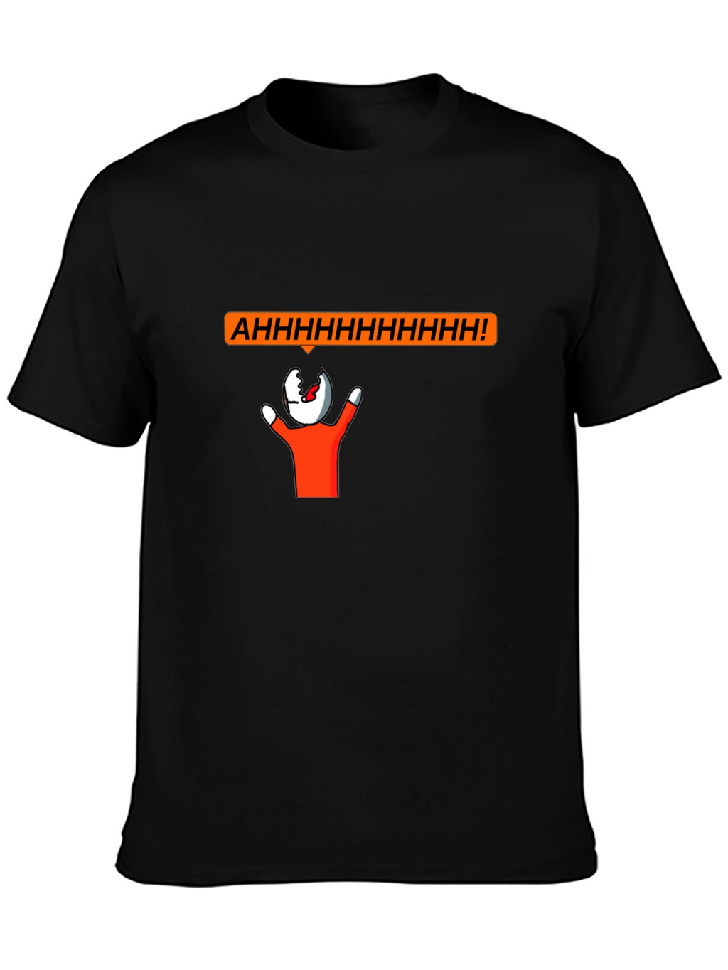 Screaming Head Graphic T-Shirt - Unique Funny Design