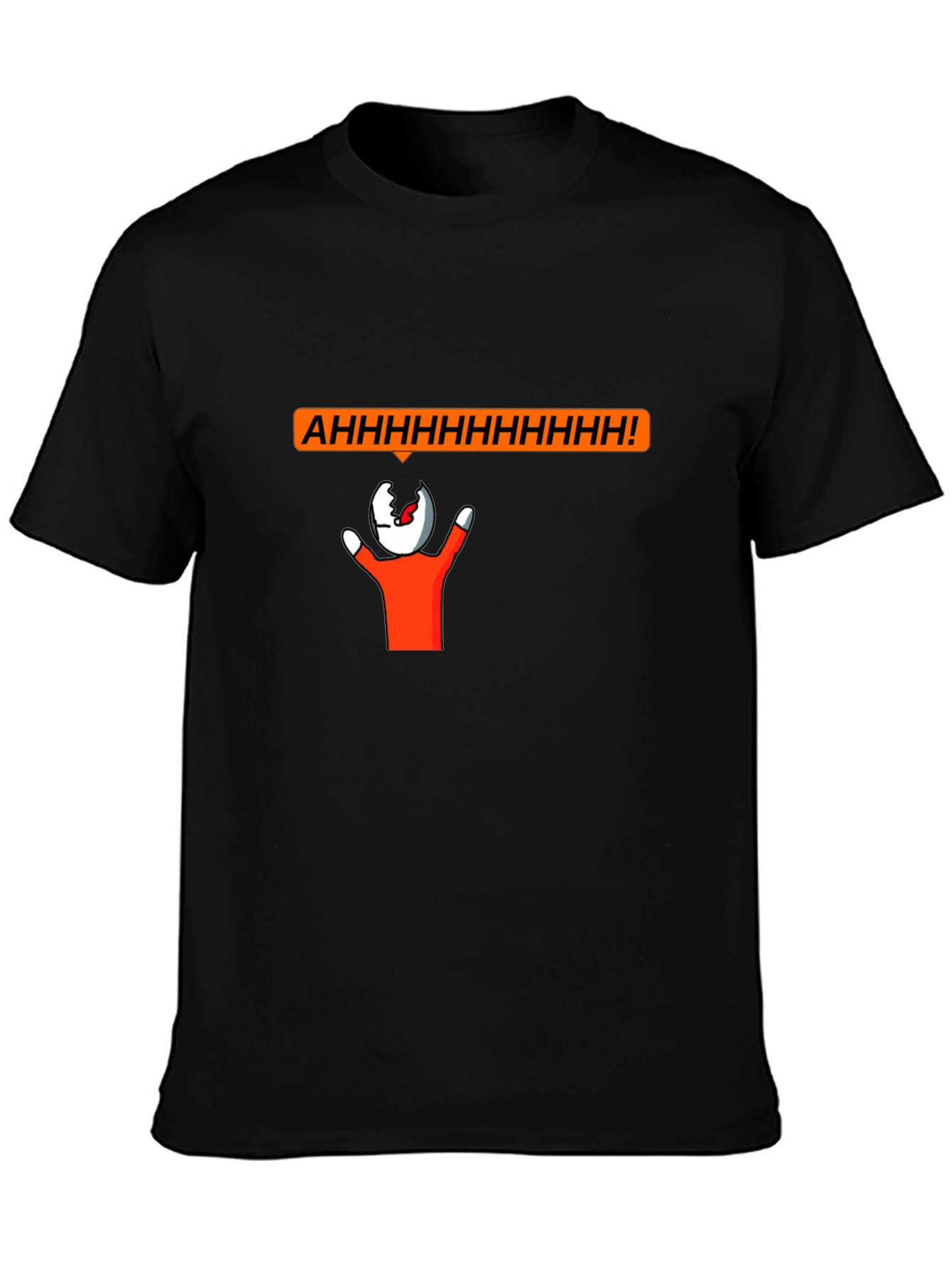 Screaming Head Graphic T-Shirt - Unique Funny Design
