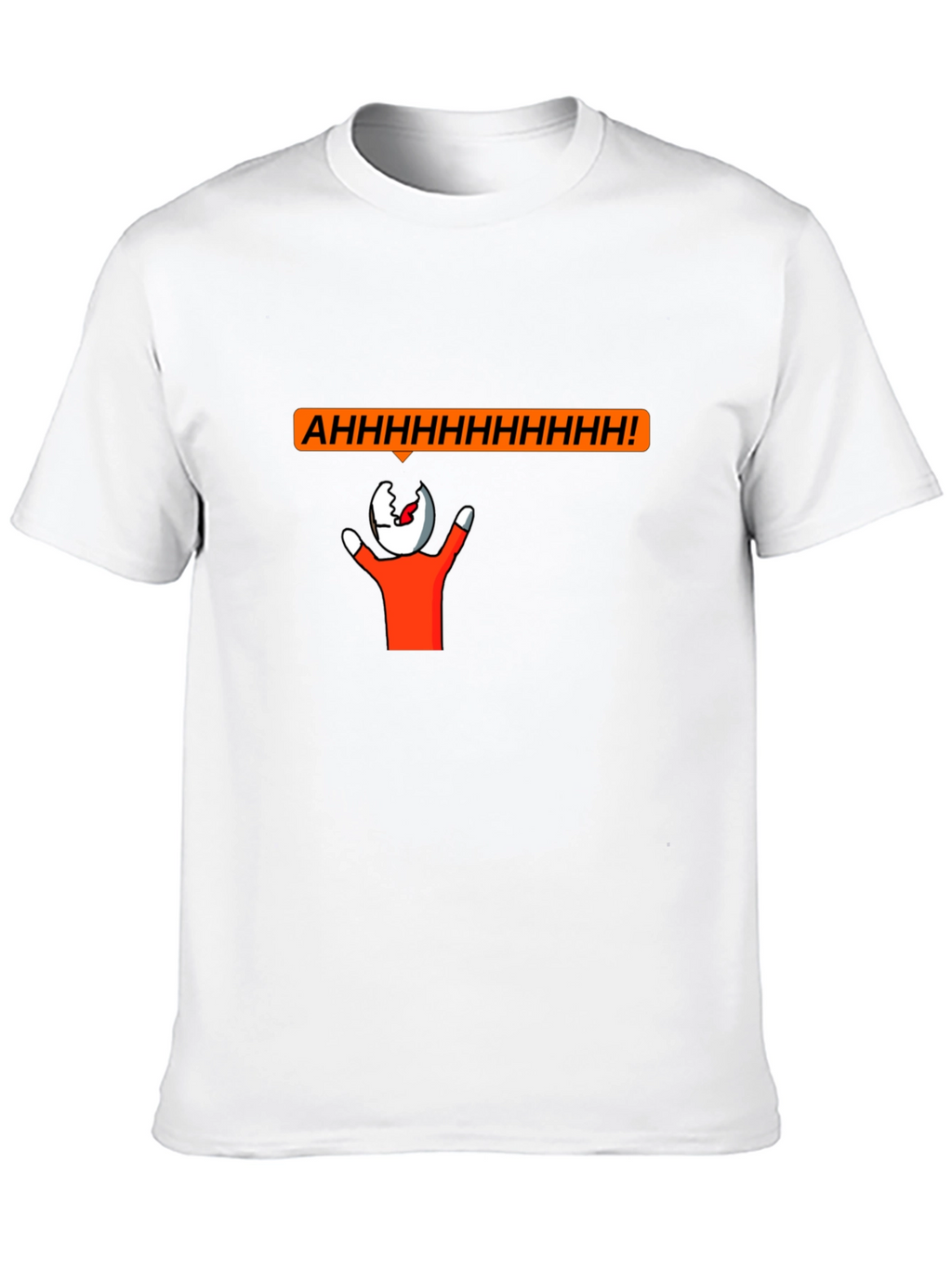 Screaming Head Graphic T-Shirt - Unique Funny Design