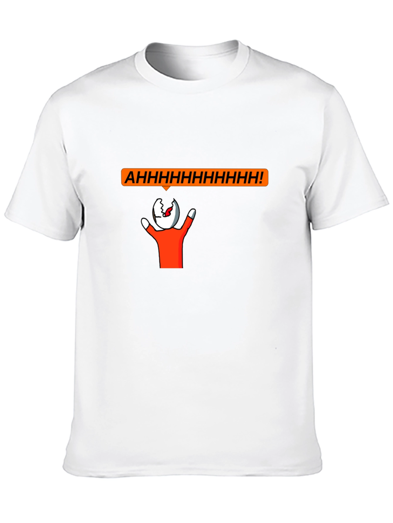 Screaming Head Graphic T-Shirt - Unique Funny Design