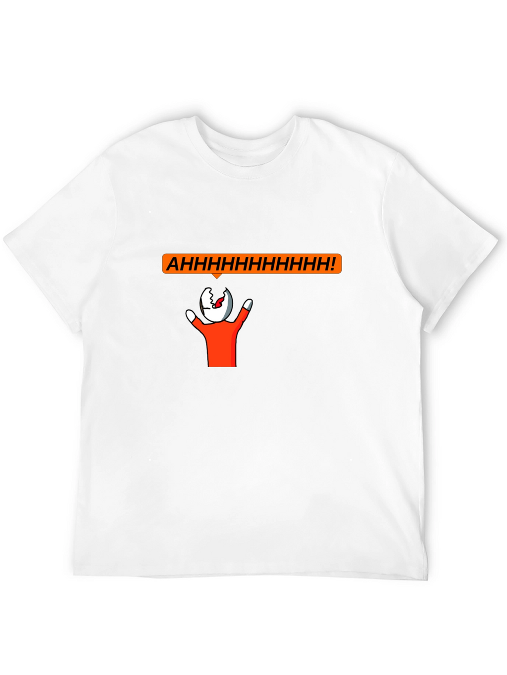 Screaming Head Graphic T-Shirt - Unique Funny Design