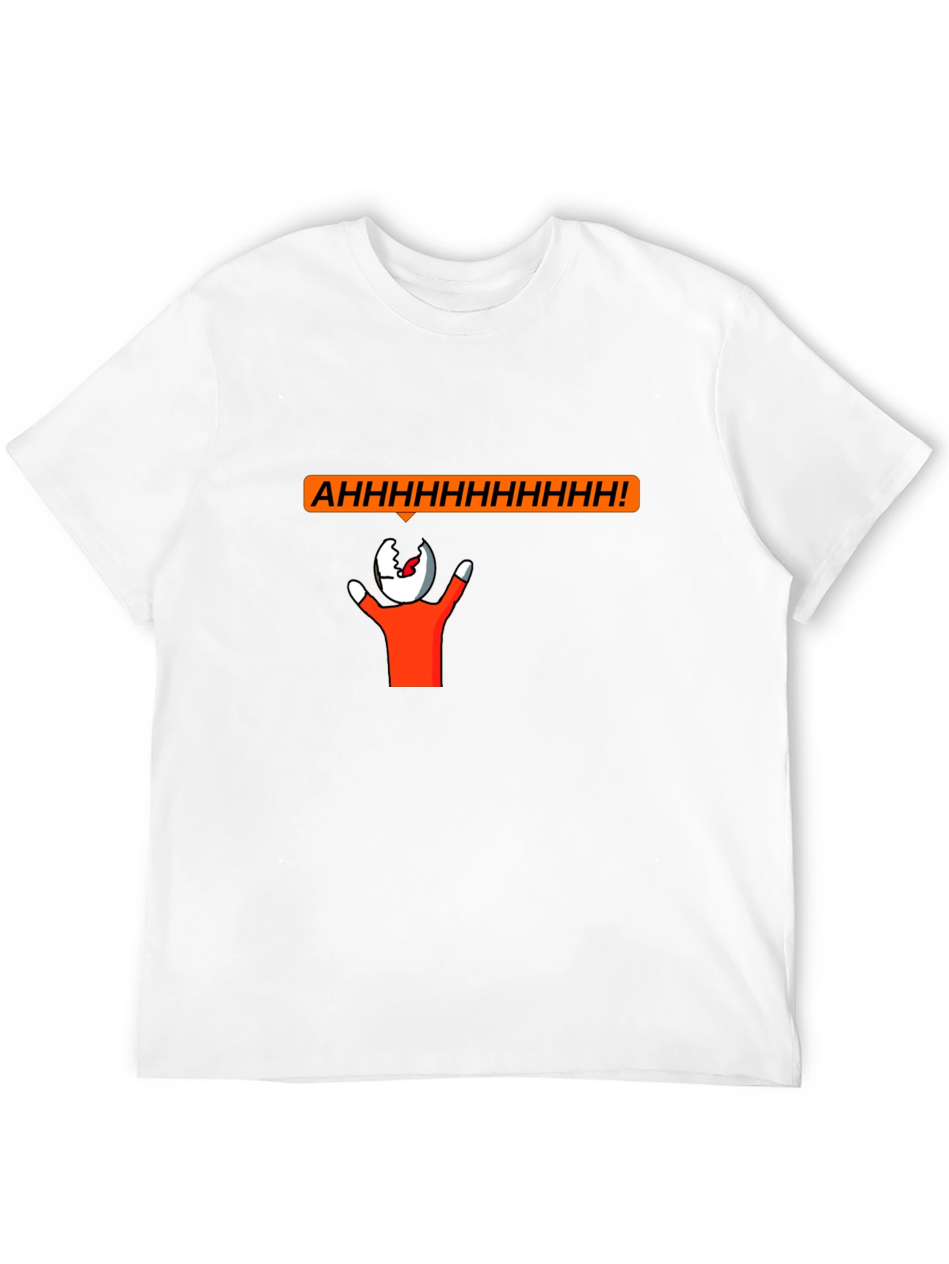 Screaming Head Graphic T-Shirt - Unique Funny Design
