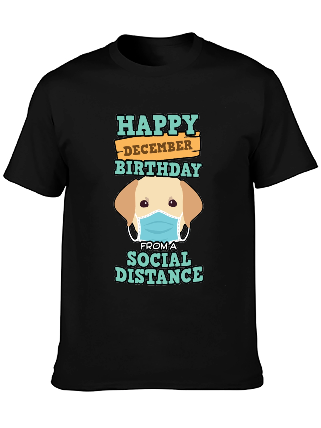 Happy December Birthday Social Distance T-Shirt