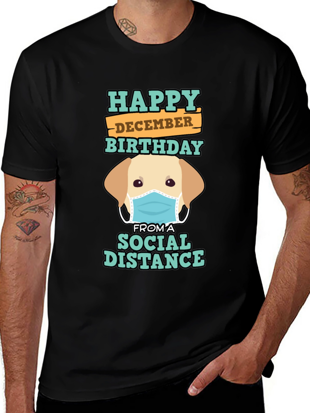Happy December Birthday Social Distance T-Shirt