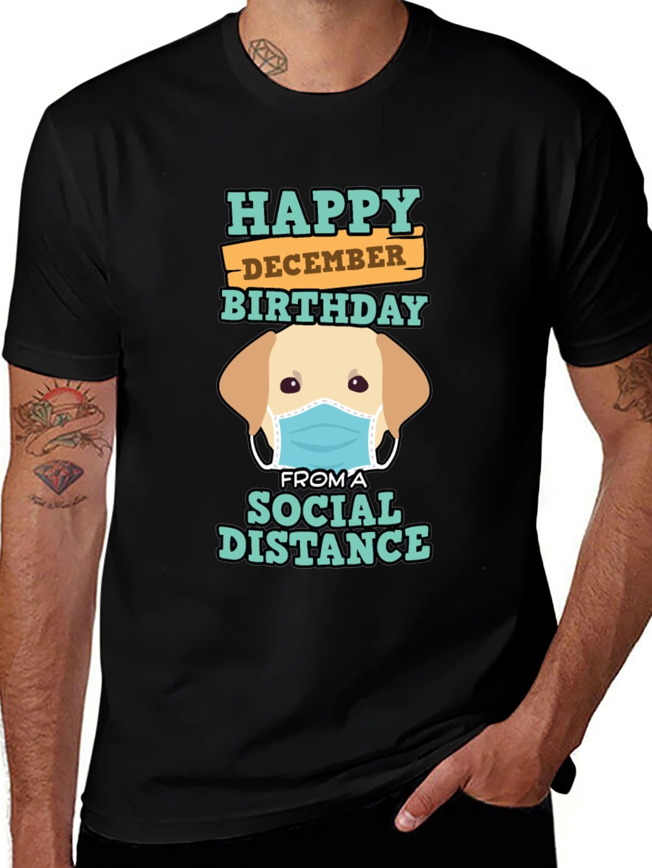 Happy December Birthday Social Distance T-Shirt