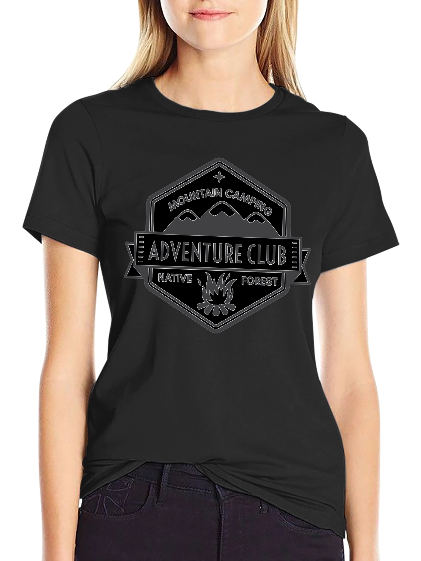 Adventure Club Graphic Tee - Mountain Camping T-Shirt