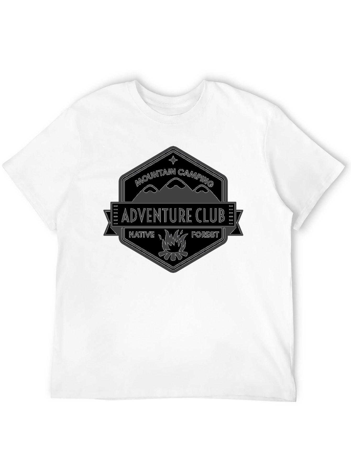 Adventure Club Graphic Tee - Mountain Camping T-Shirt