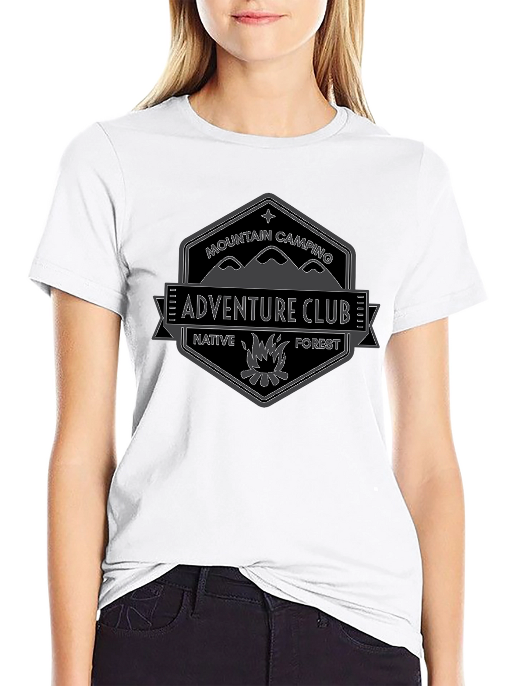 Adventure Club Graphic Tee - Mountain Camping T-Shirt