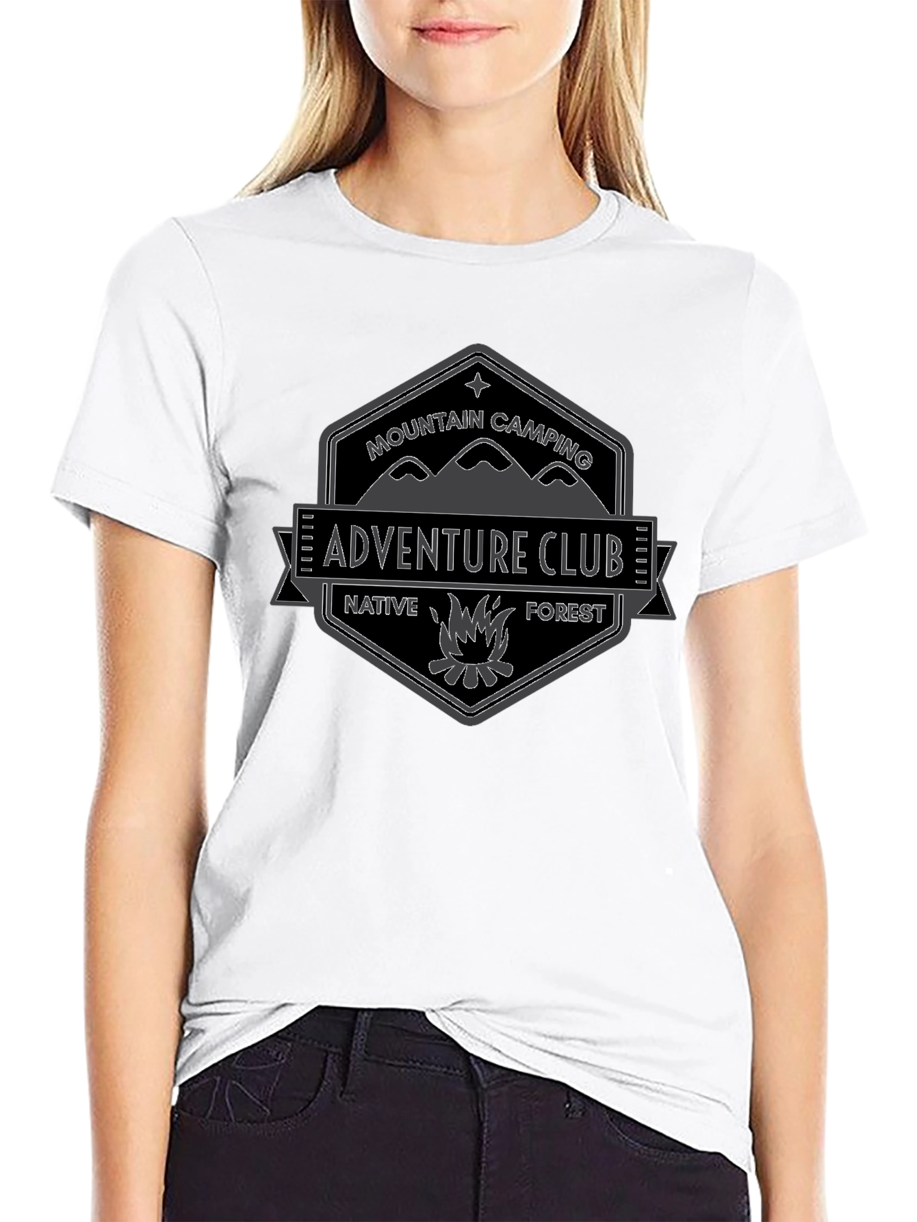 Adventure Club Graphic Tee - Mountain Camping T-Shirt