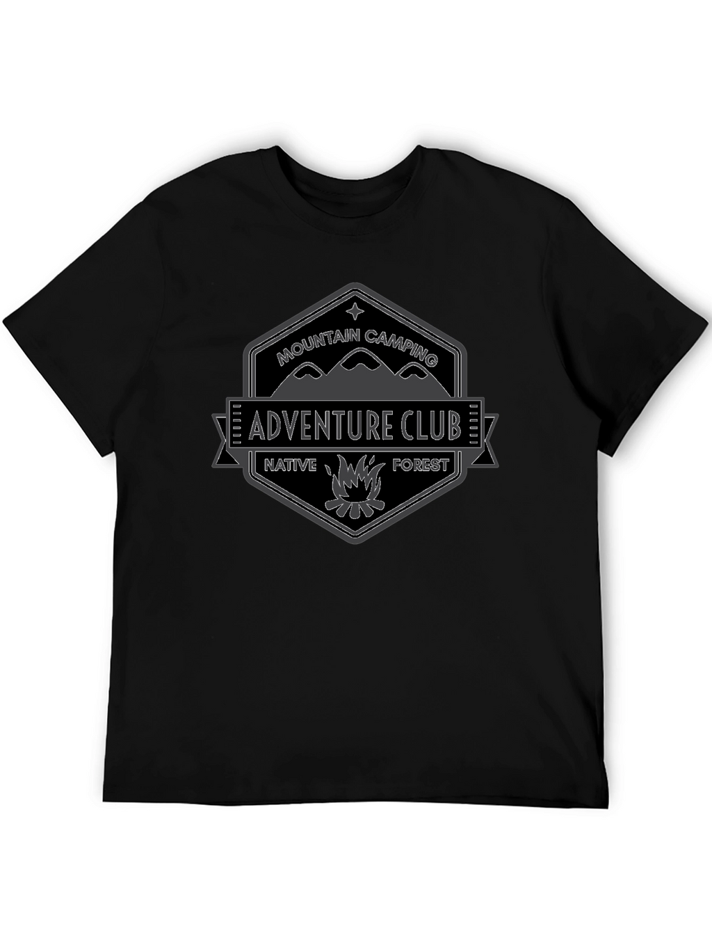 Adventure Club Graphic Tee - Mountain Camping T-Shirt