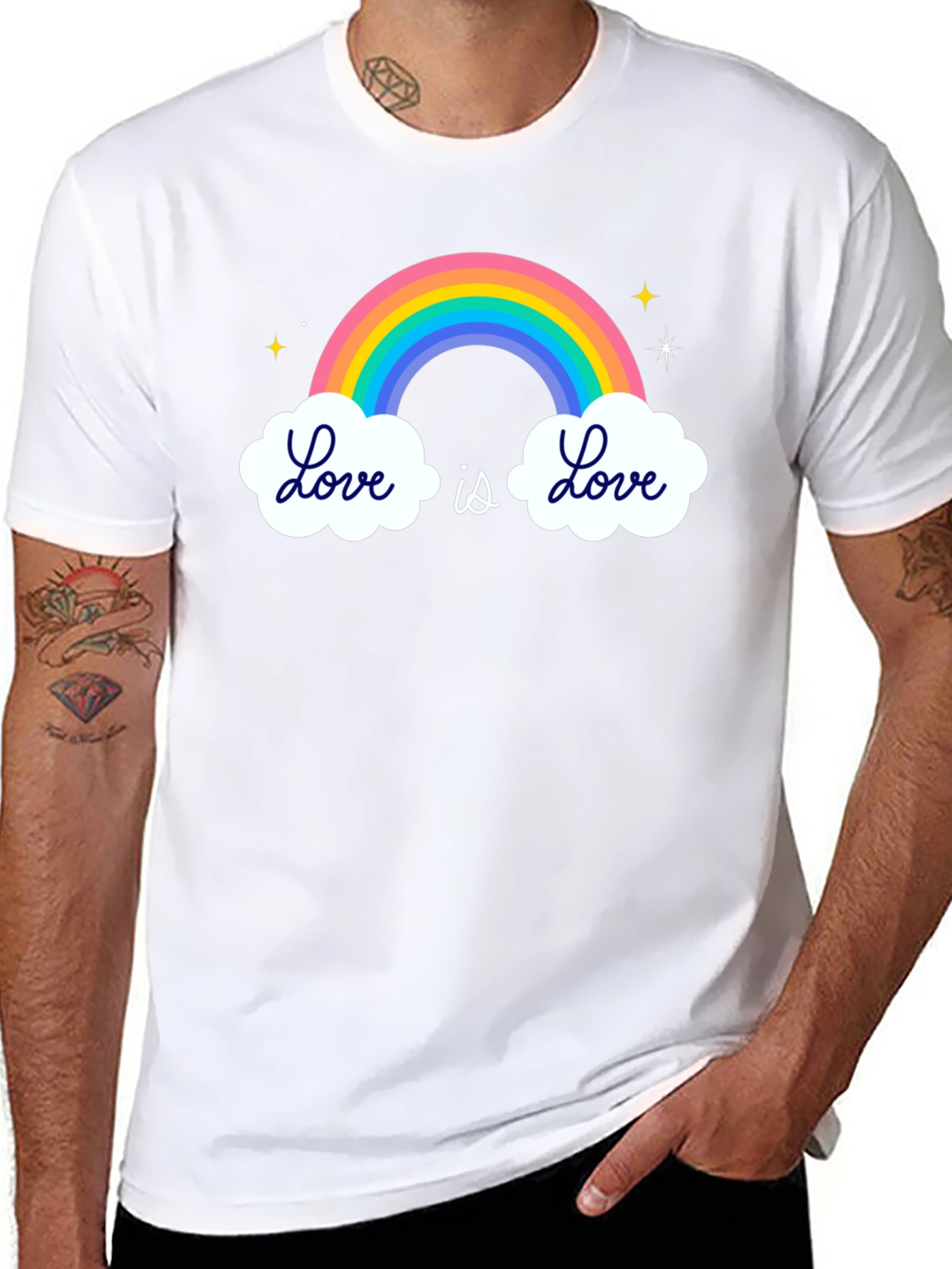 Love Is Love Rainbow Graphic T-Shirt