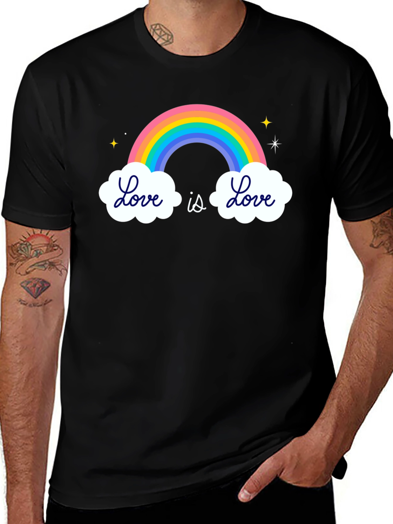 Love Is Love Rainbow Graphic T-Shirt