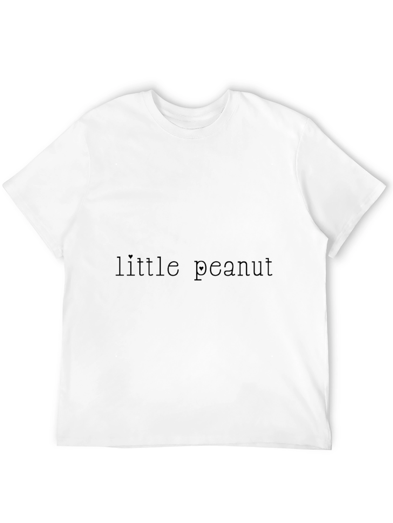 Little Peanut Black Cotton Casual T-Shirt