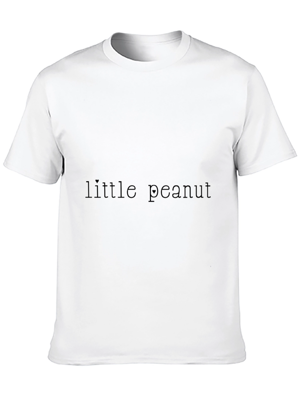 Little Peanut Black Cotton Casual T-Shirt
