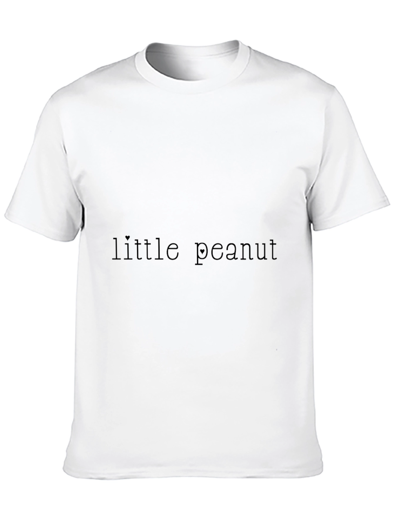 Little Peanut Black Cotton Casual T-Shirt