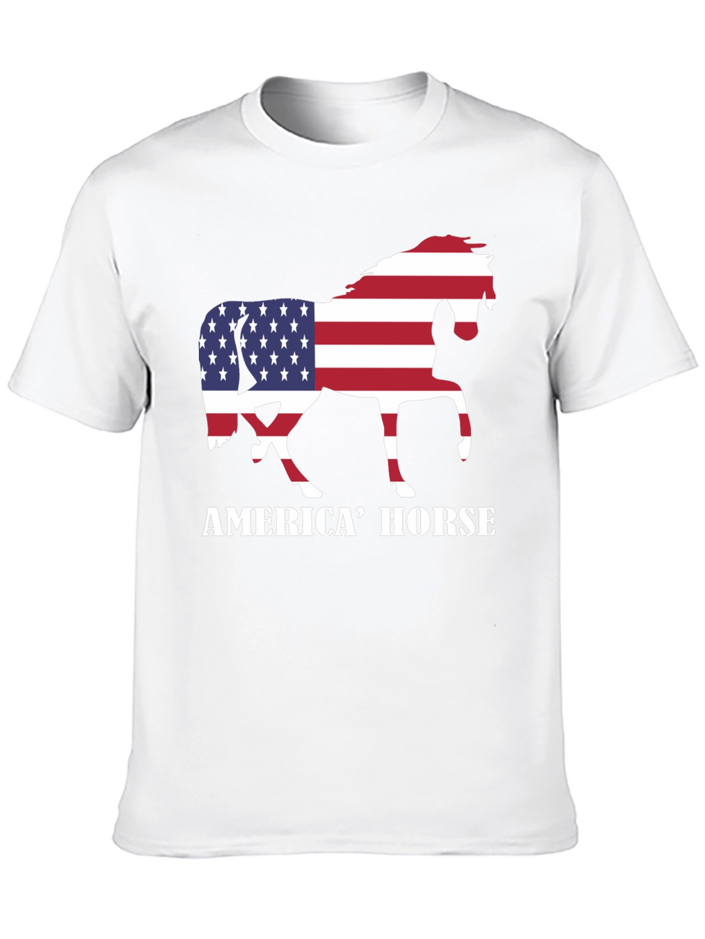 American Horse Flag Graphic Tee